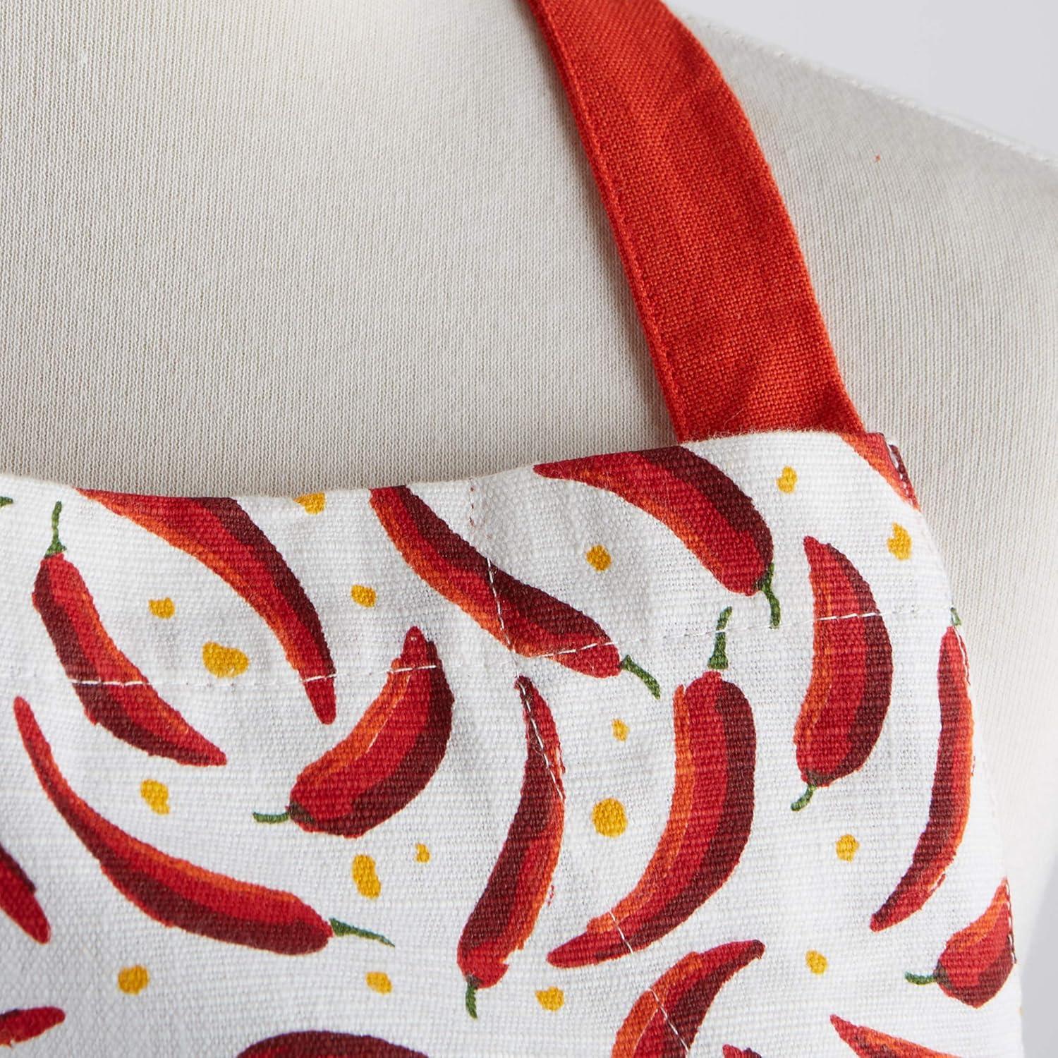 DII Chilis Multi-Color Printed Cotton Chef'S Apron 35x28