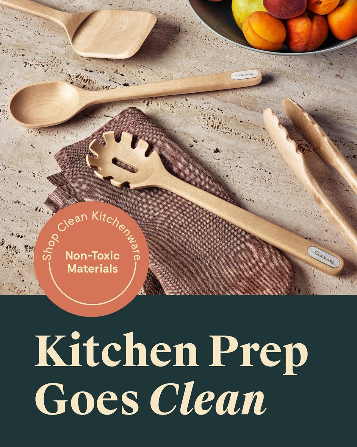 Caraway Birch Wood Utensils, Set of 5