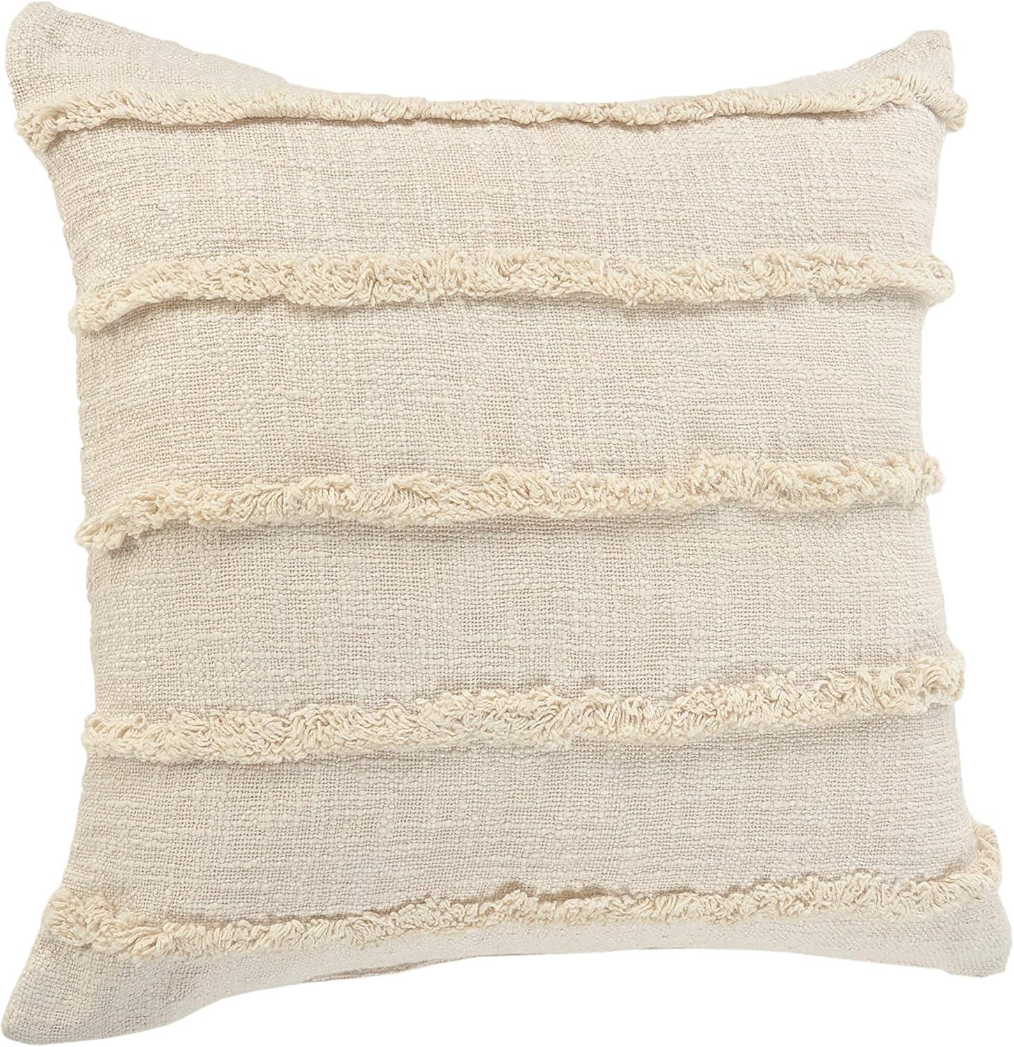 Ox Bay Birch Solid Organic Cotton Square 4 Piece Pillow Cover Set