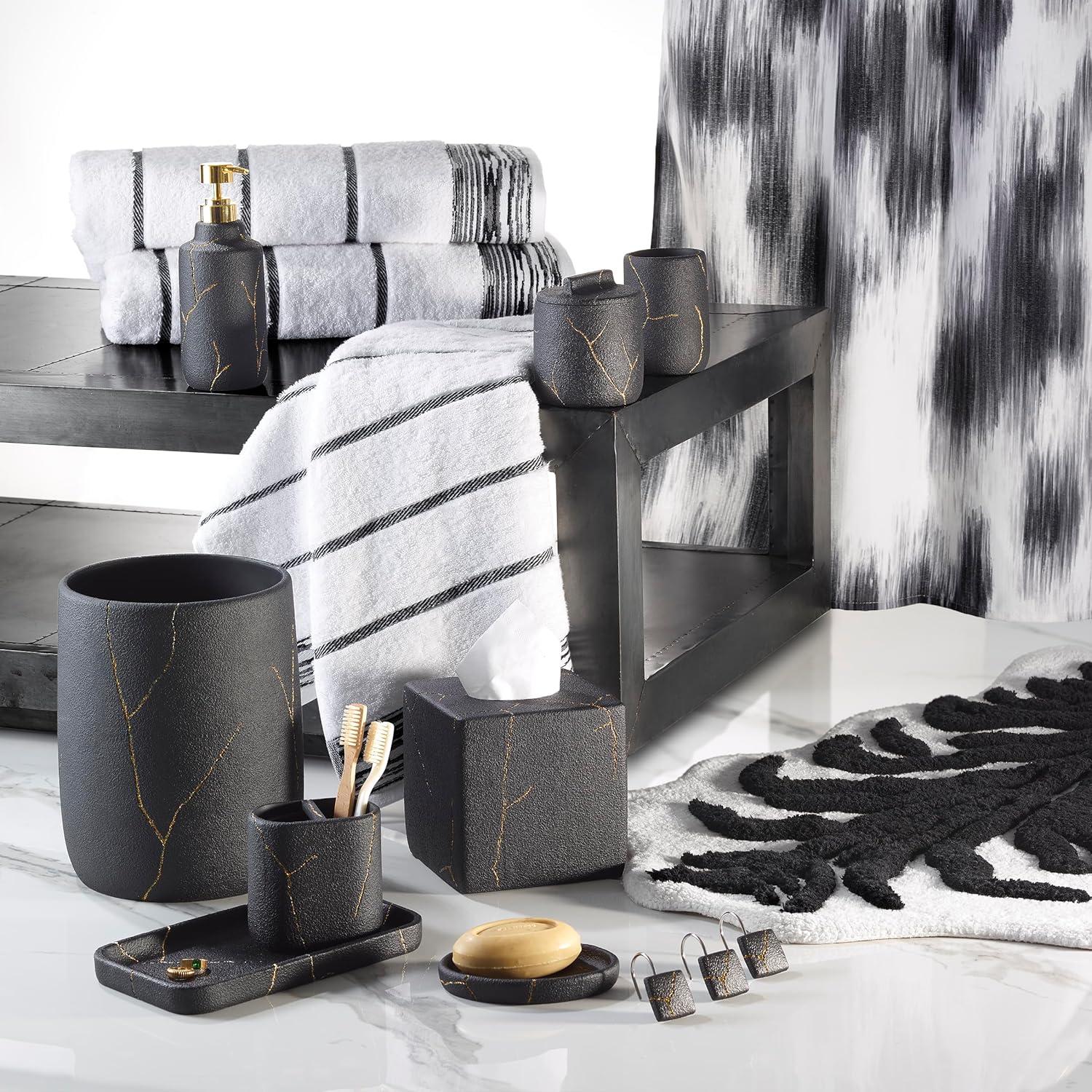 Nicole Miller Home Nicole Miller Sydney Cotton Honeycomb / Waffle Bath Towels