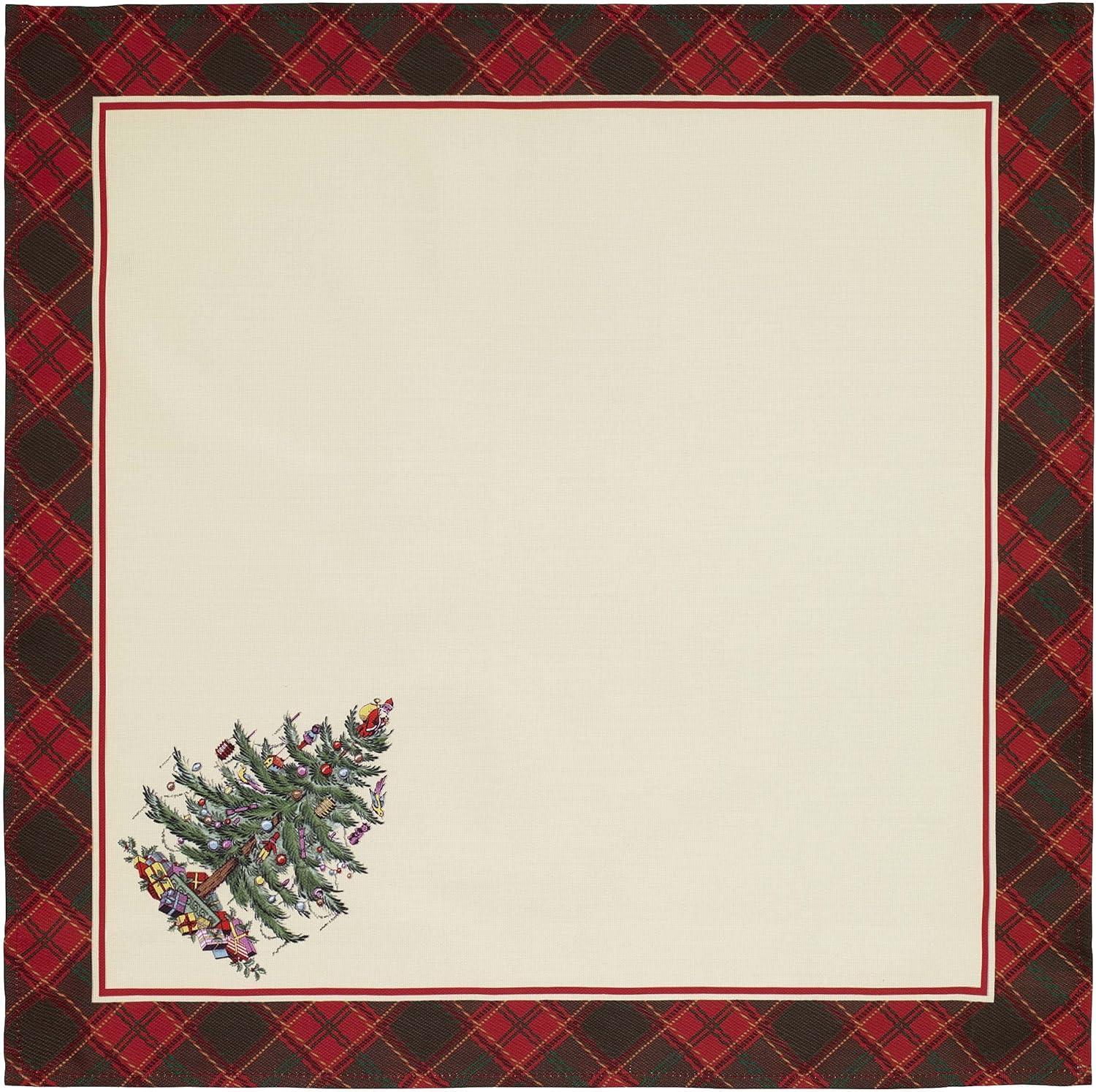 Christmas Tree Tartan Napkins