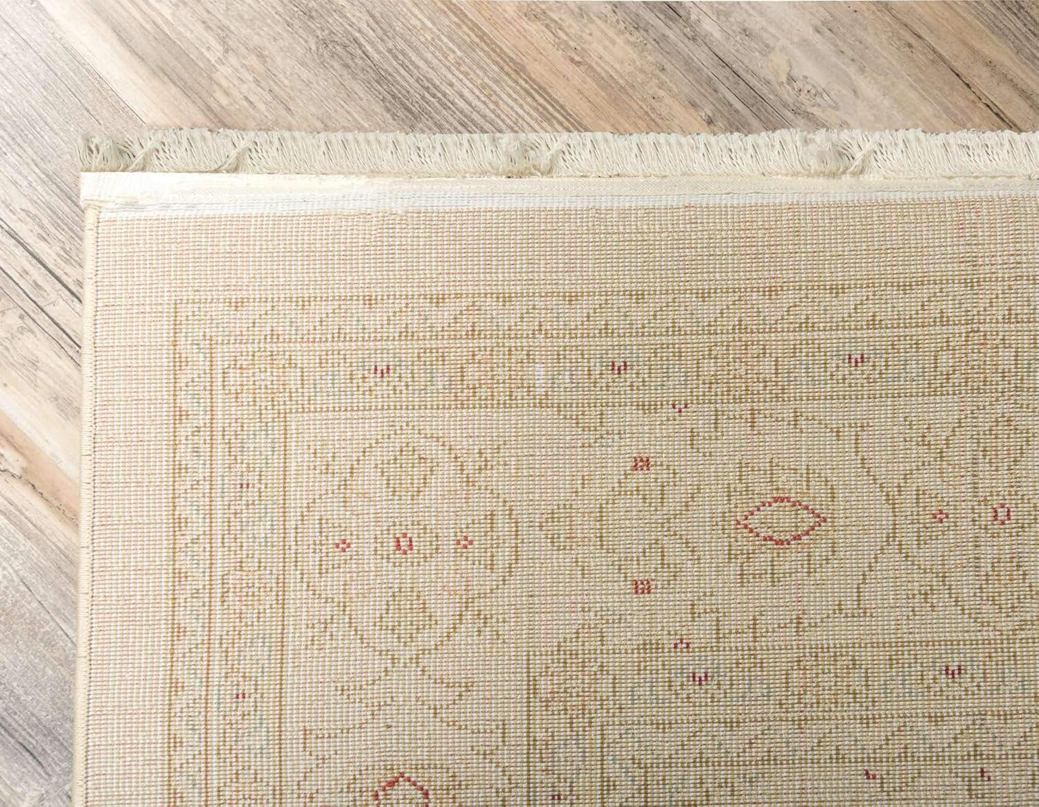 Unique Loom Floral Traditional Area Rugs, Beige