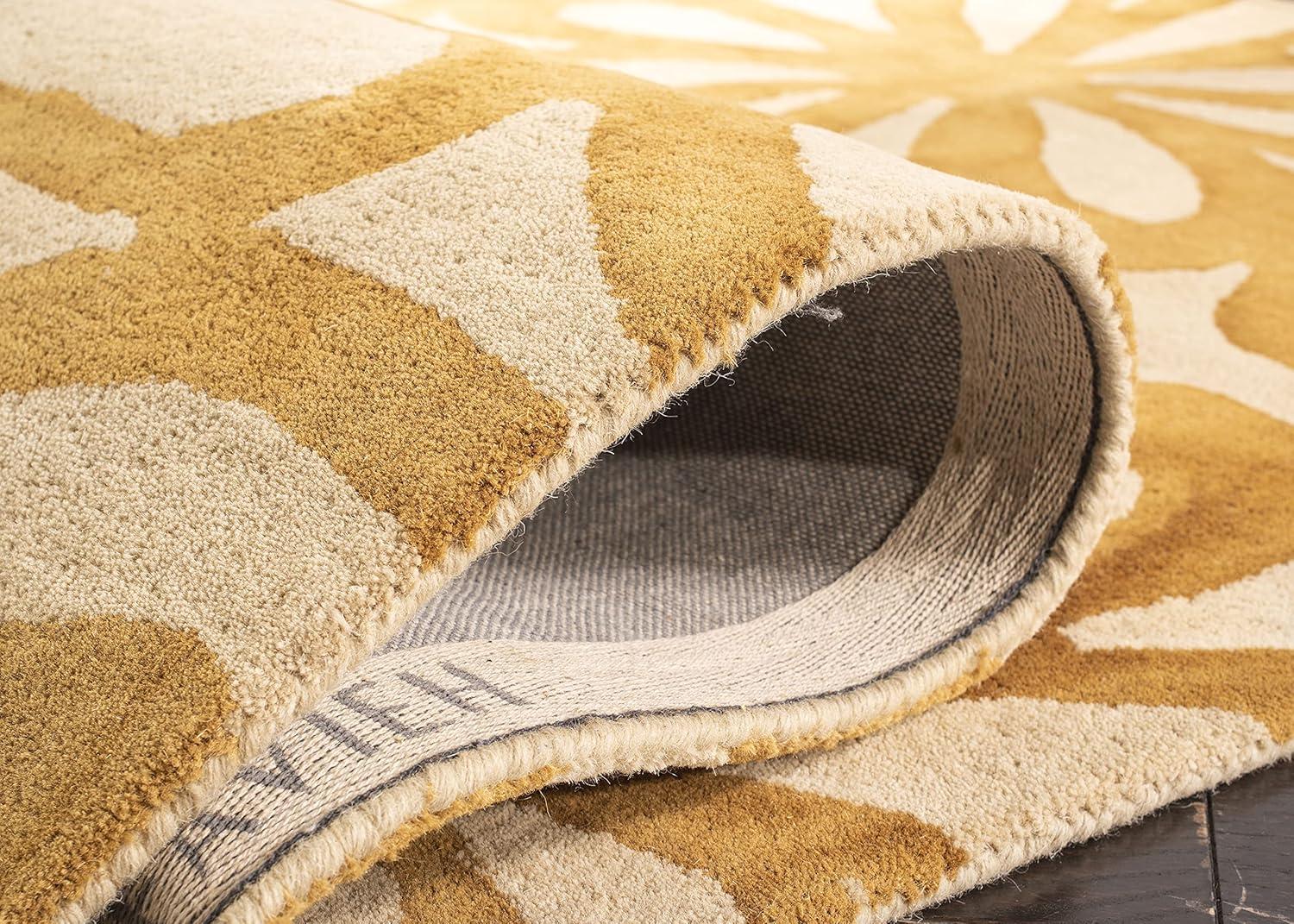 Dip Dye DDY527 Hand Tufted Runner Rug - Beige/Gold - 2'3"x10' - Safavieh.