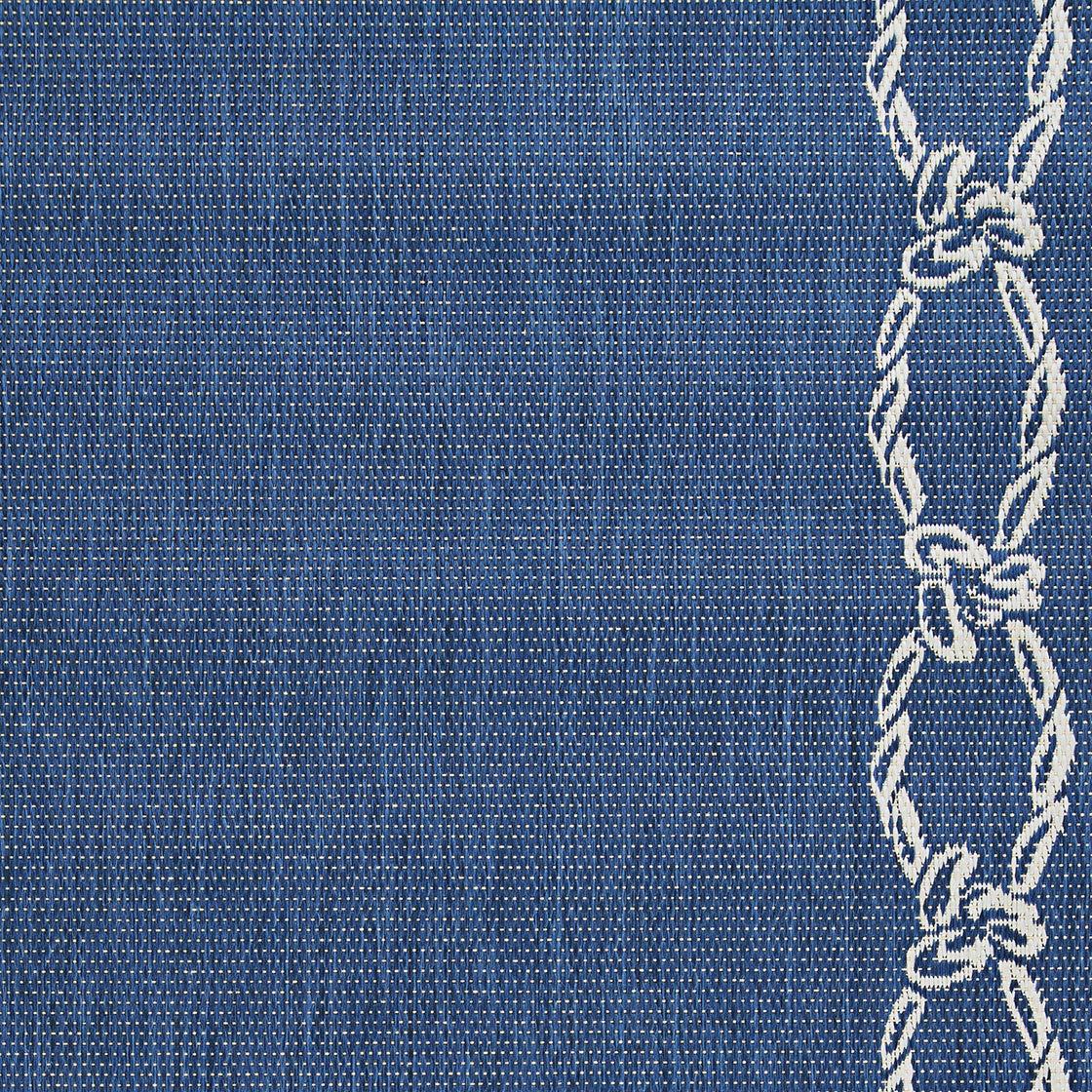 Couristan Recife Rope Knot Area Rug, 7'6" x 10'9", Ivory-Indigo