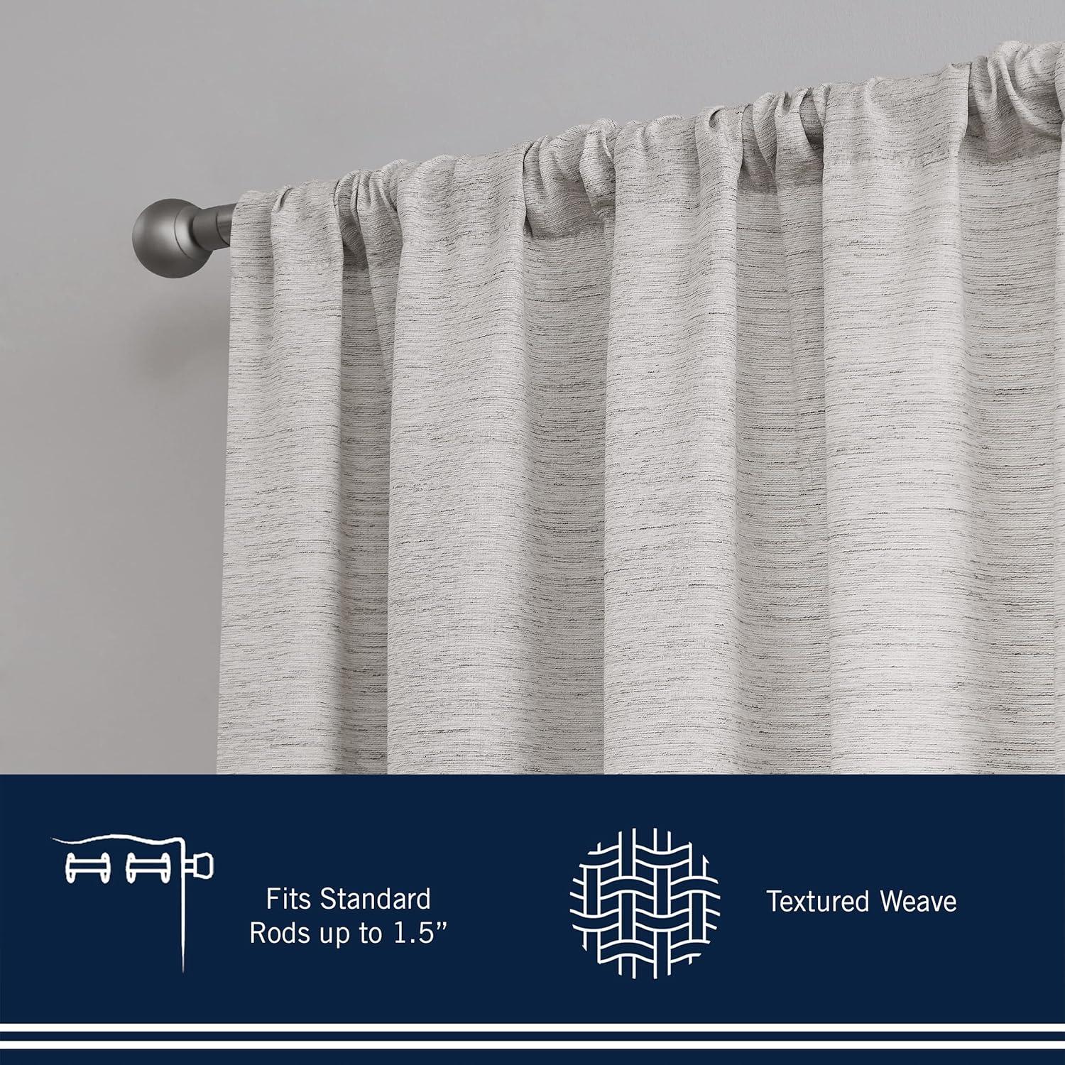 Nautica Nautica Light Filtering Rod Pocket Window Curtains Pair (Set of 2)