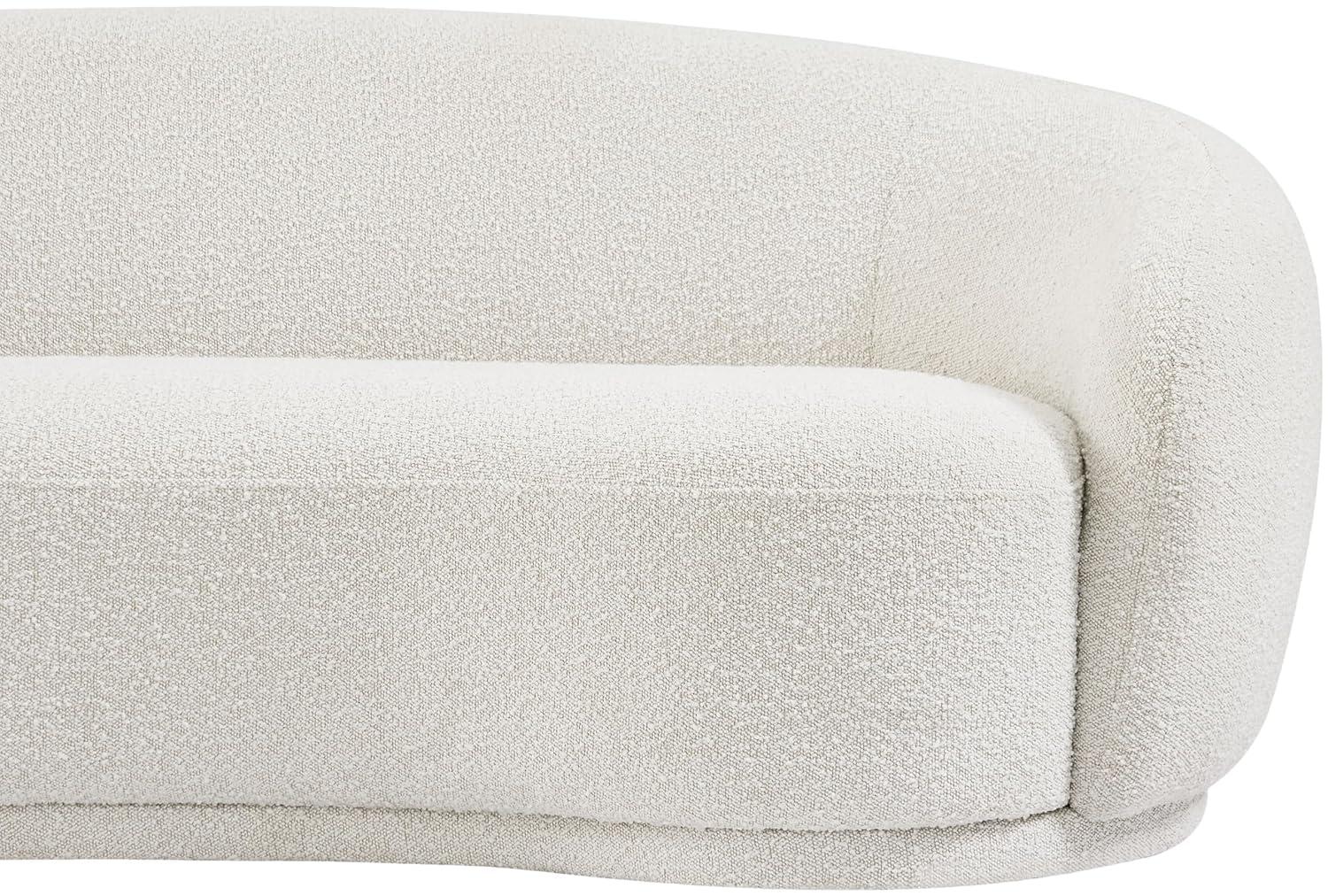 Meridian Furniture Hyde Modern Boucle Loveseat, Cream