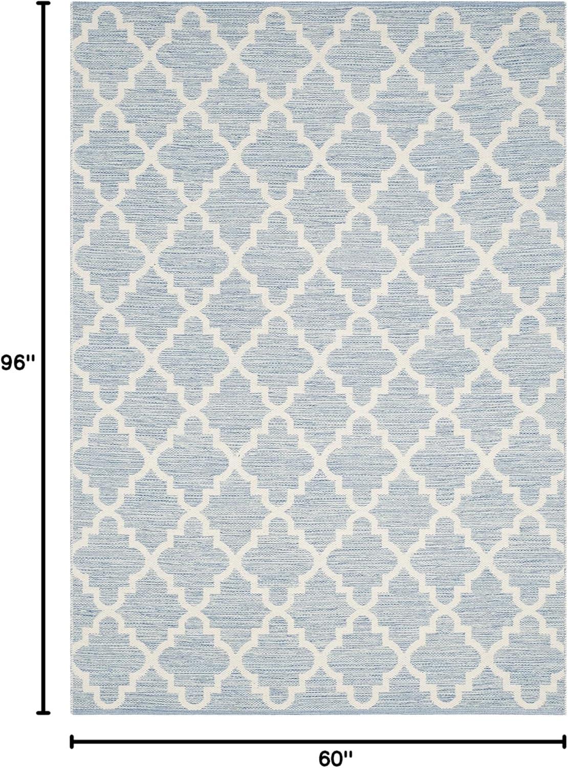 Montauk MTK810 Hand Woven Indoor Area Rug - Light Blue/Ivory - 5'x8' - Safavieh.