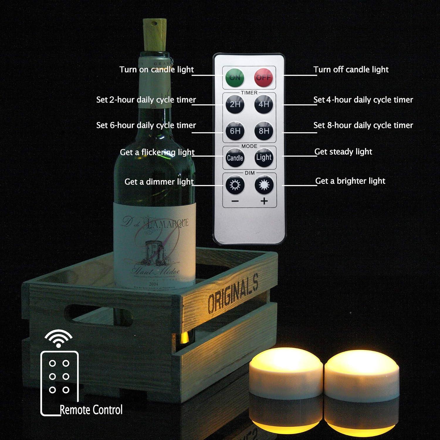LED Pumpkin Lights with Remote and Timer, Battery Operated Bright Flickering Flameless Candle Lights for Pumpkin Decor, Jack-O-Lantern Halloween Party Decorations, White Color, 3 Pack