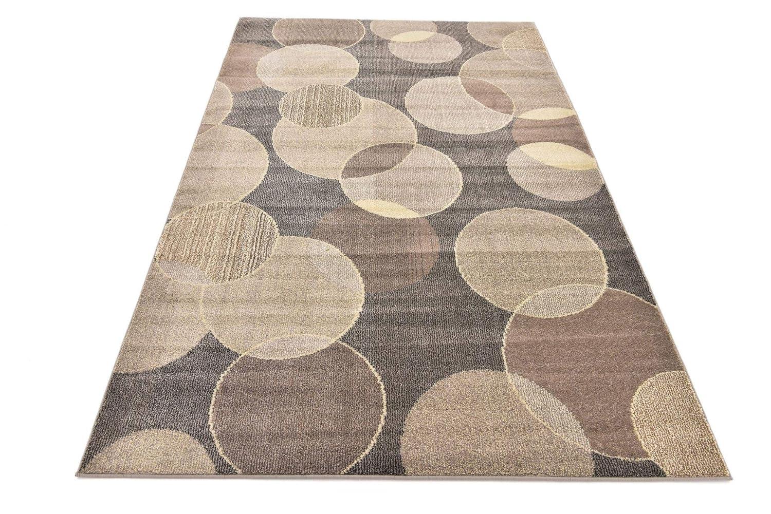 Unique Loom 5' 1 x 8' 0 Gray Chromatic Seaside Area Rug