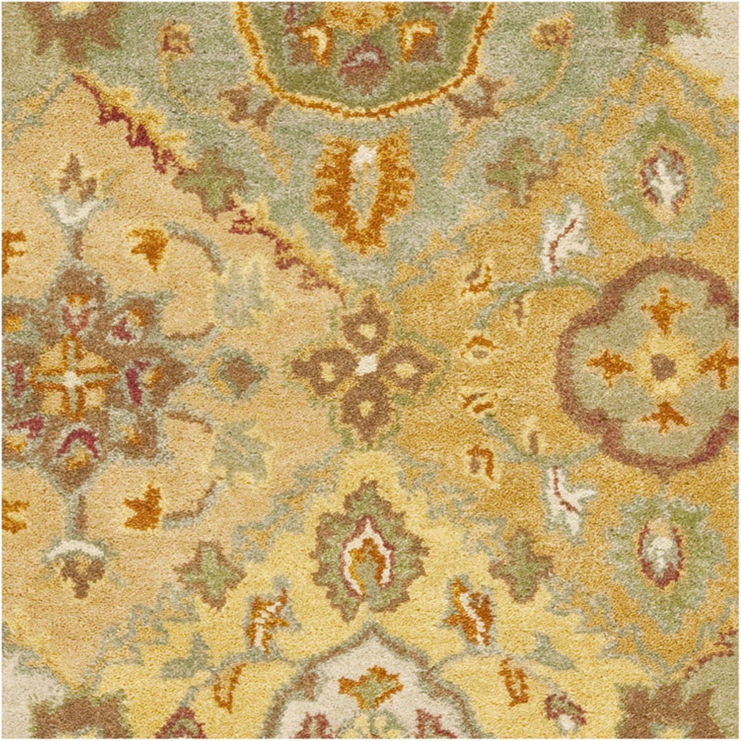 SAFAVIEH Heritage Regius Traditional Wool Area Rug, Multi/Ivory, 9'6" x 13'6"