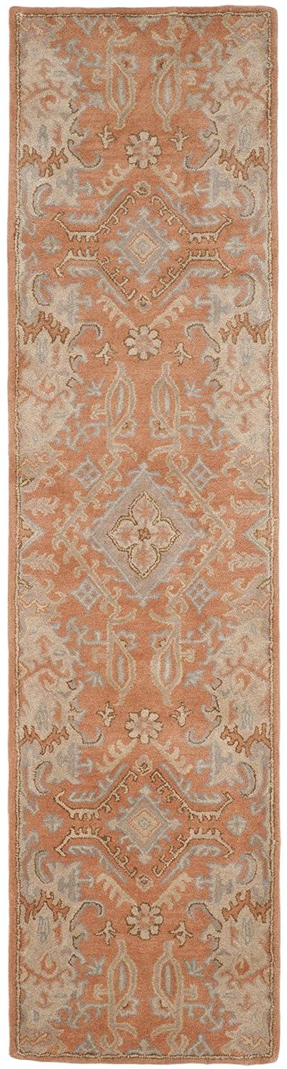 Wyndham WYD203 Hand Tufted Area Rug - Terracotta - 7'x7' - Safavieh.