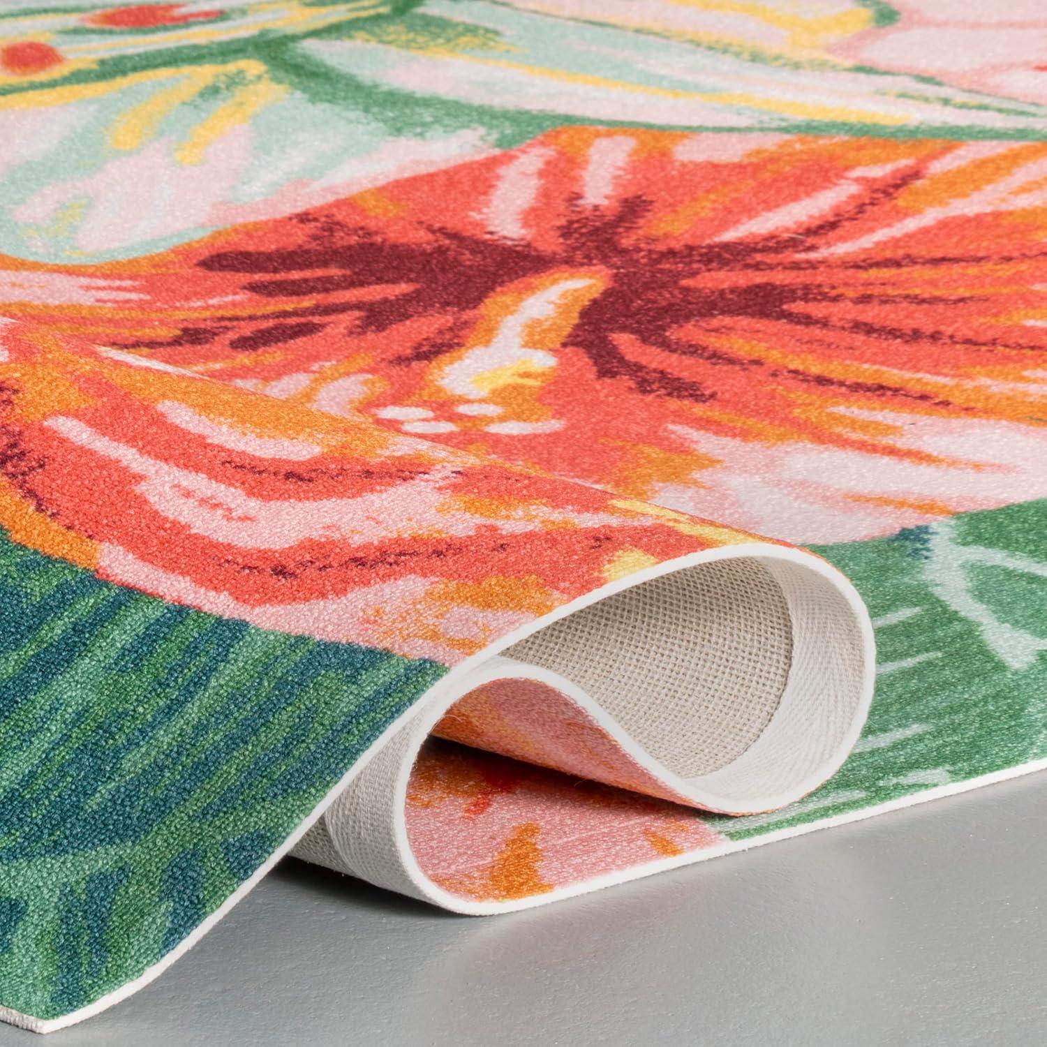 Nuloom Contemporary Floral Sabrina Indoor/Outdoor Patio Area Rug