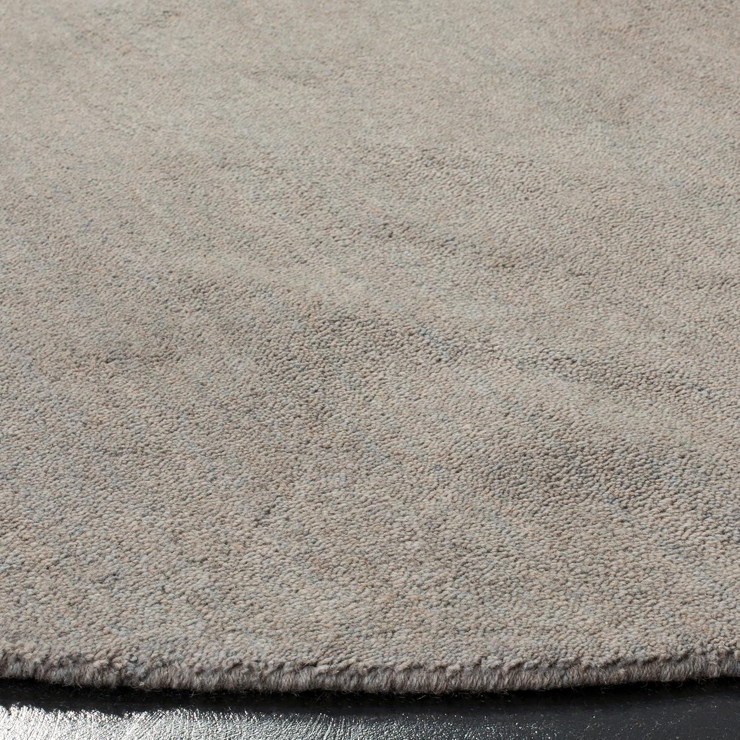 Himalaya HIM610 Handmade Area Rug - 4' Round - Grey - Safavieh