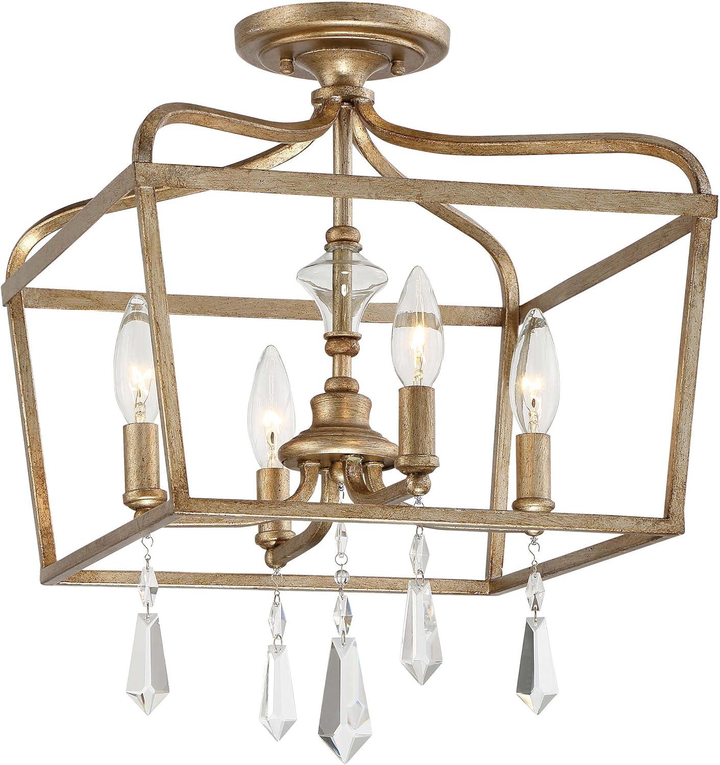 Minka Lavery Laurel Estate 14 1/4" Wide Brio Gold 4-Light Pendant