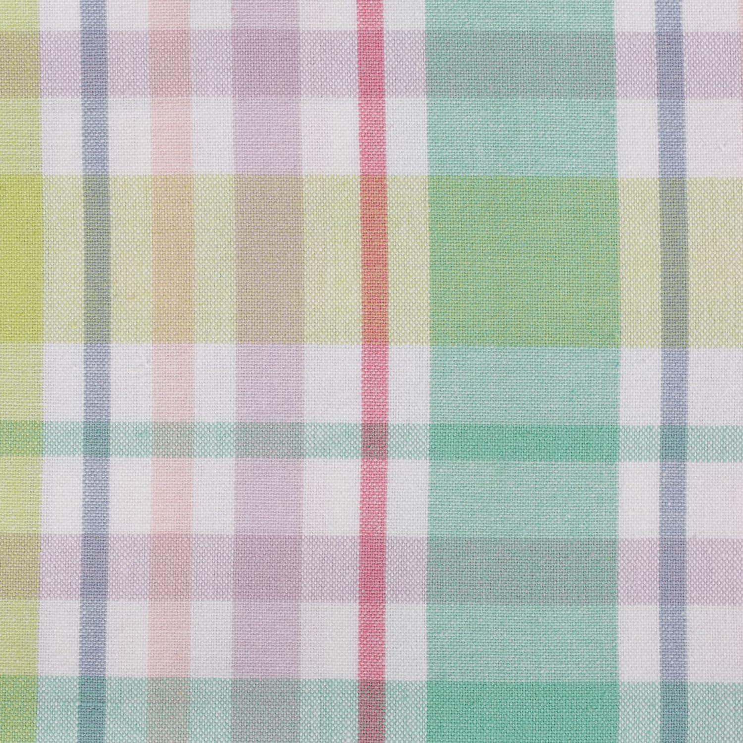 Spring Plaid Cotton Rectangular Tablecloth 60x84 Inch