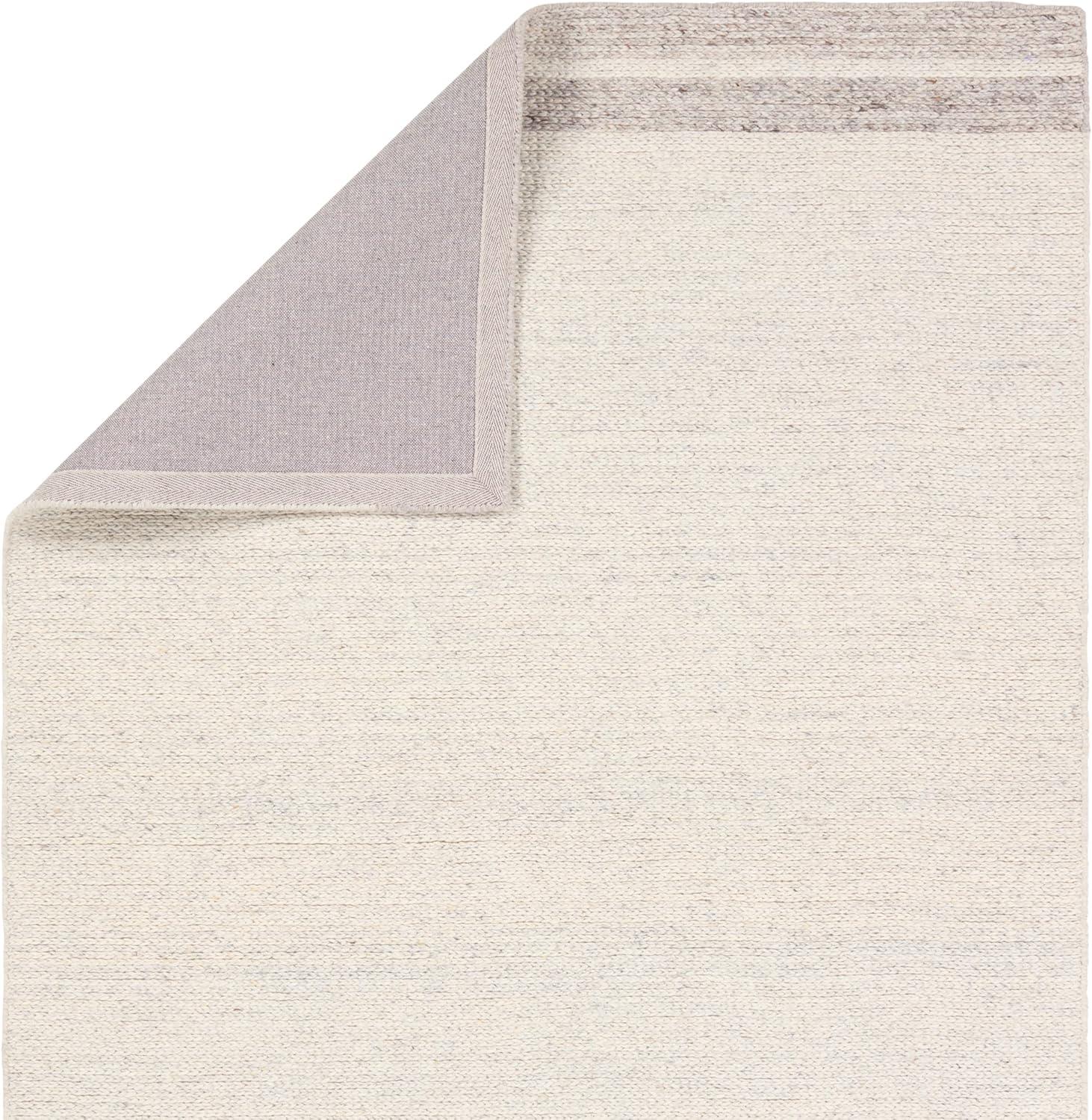 Gray and Cream Hand-Tufted Wool 8' x 10' Area Rug