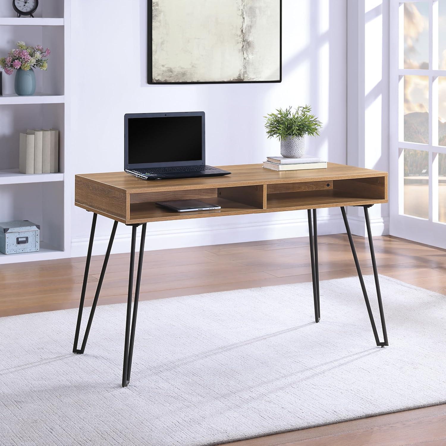 Writing Desk 48" in Engineered Wood Brown Finish KD