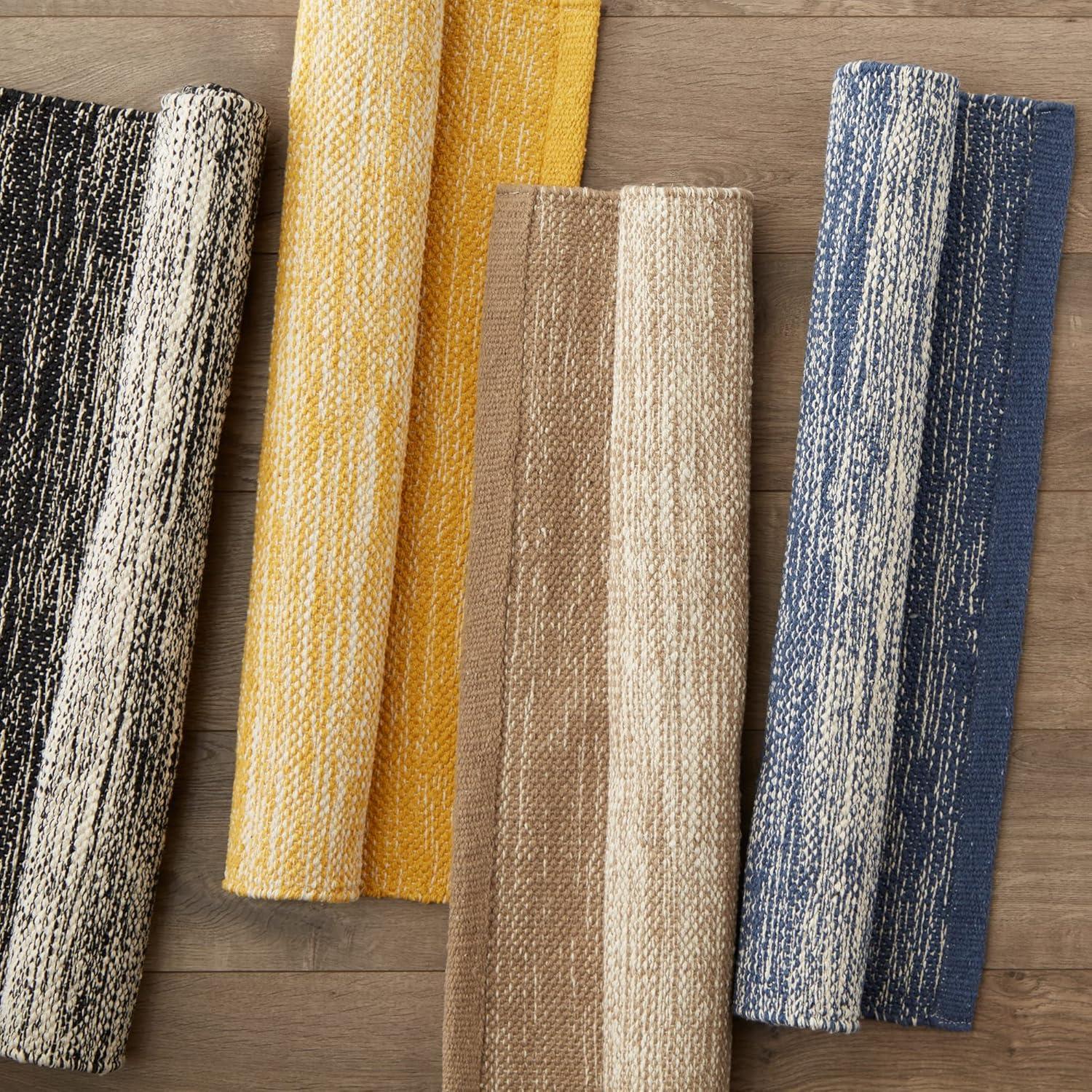 Design Imports Kristin Ombre Stripe Rug - Honey Gold - 2 X 3 Ft