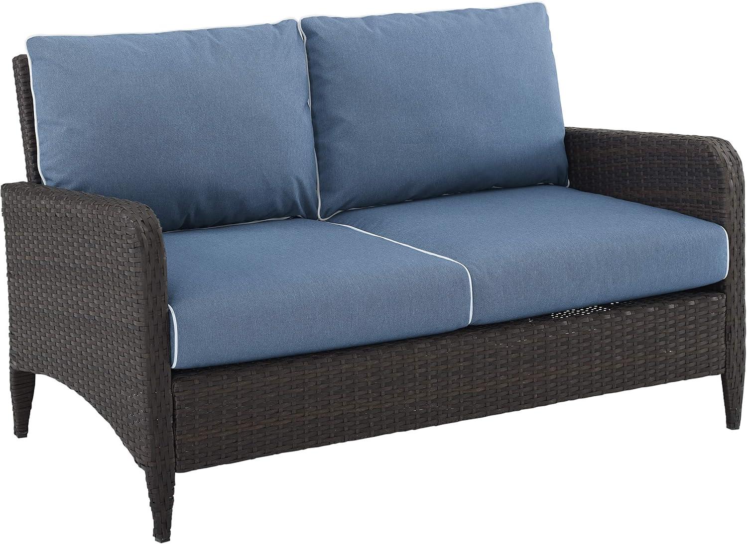 Crosley Kiawah Wicker Outdoor Patio Loveseat