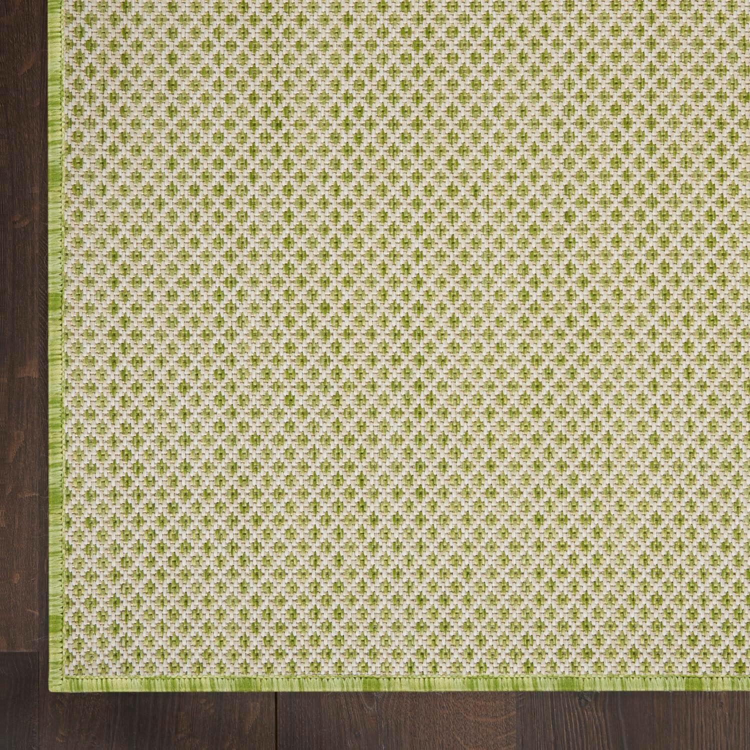 Nourison Courtyard COU01 Indoor/outdoor Area Rug - Ivory Green 7' x 10'