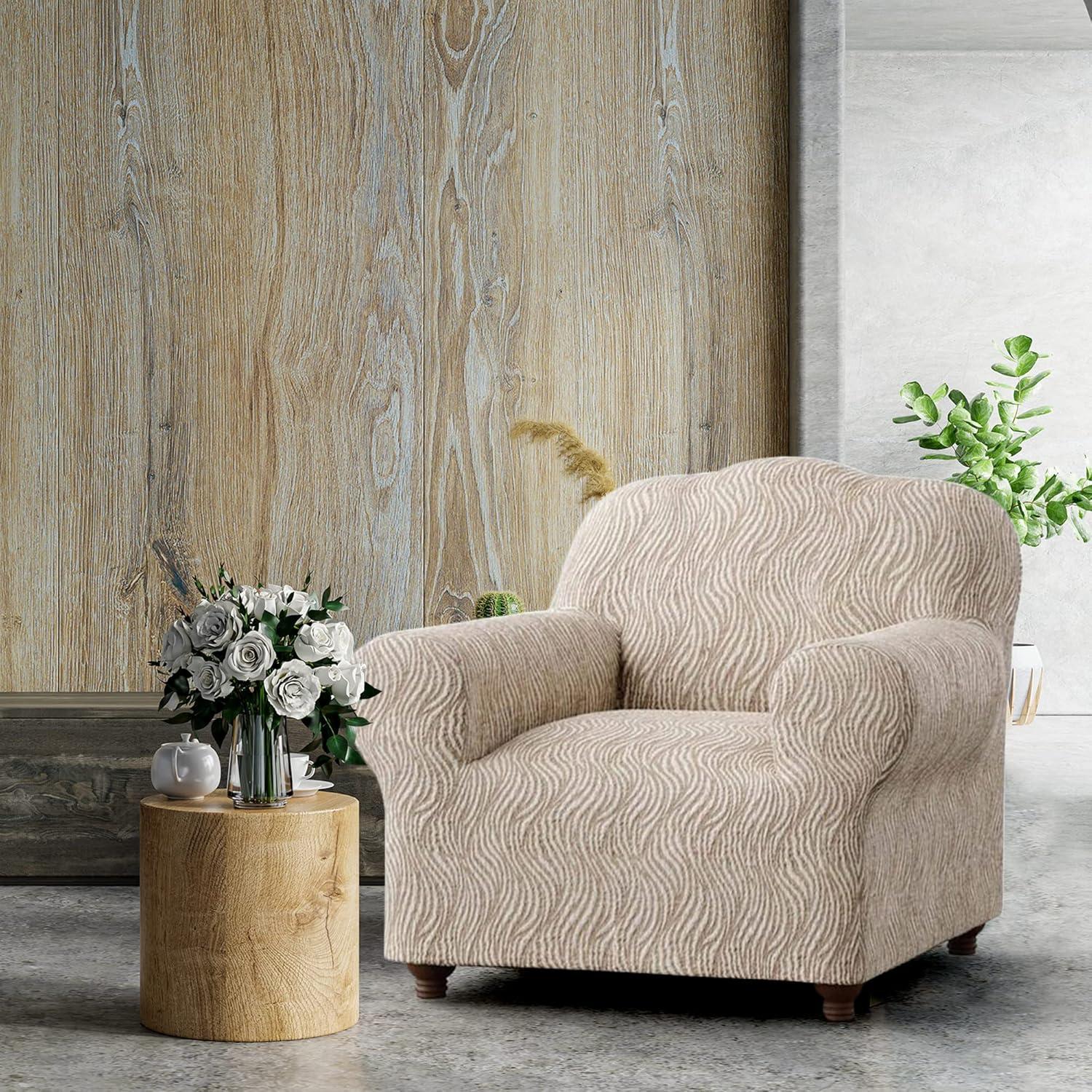 Stretch Armchair Slipcover - Premium Quality & Style - Jacquard Collection