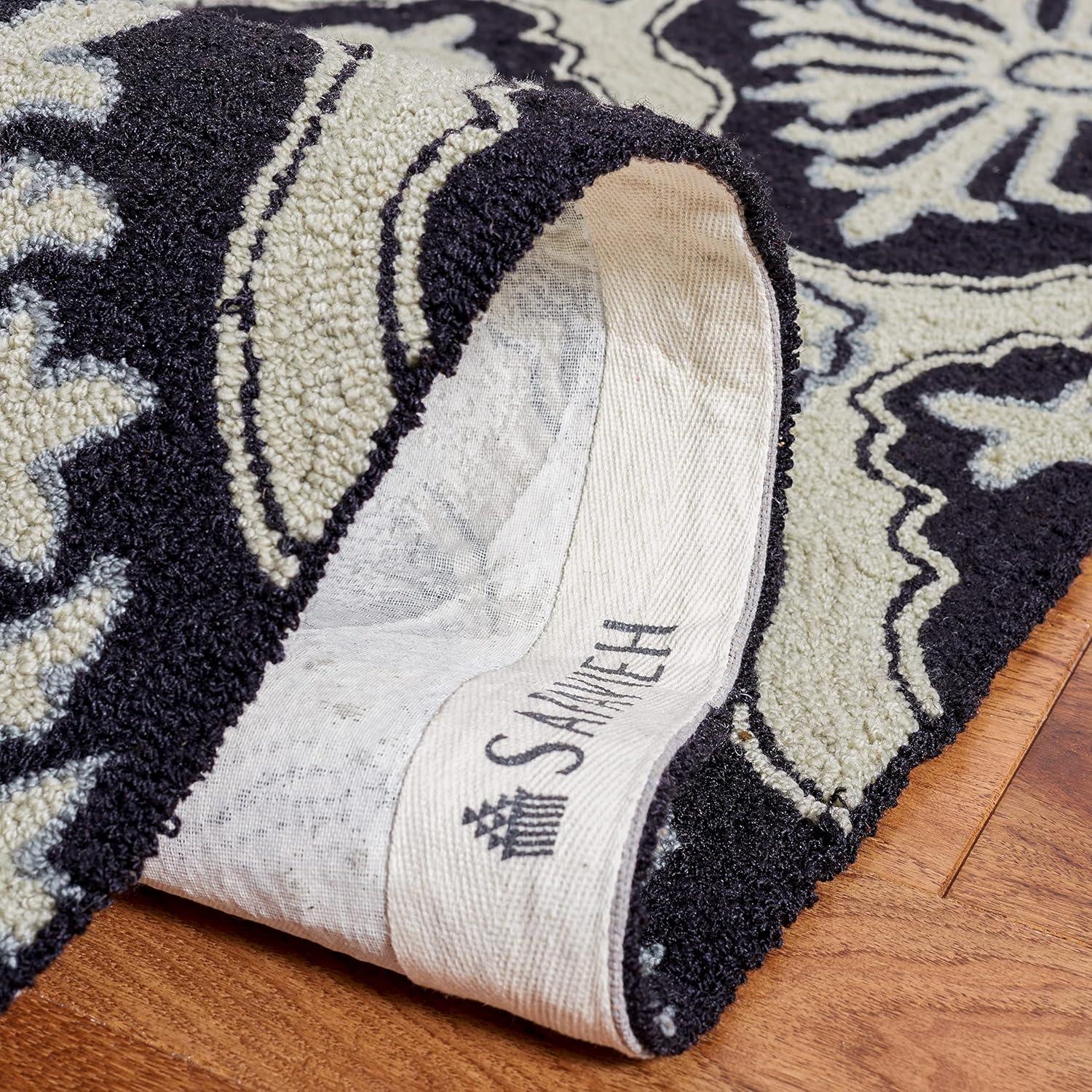 Taran Easy Care Hand Hooked Performance Geometric Rug