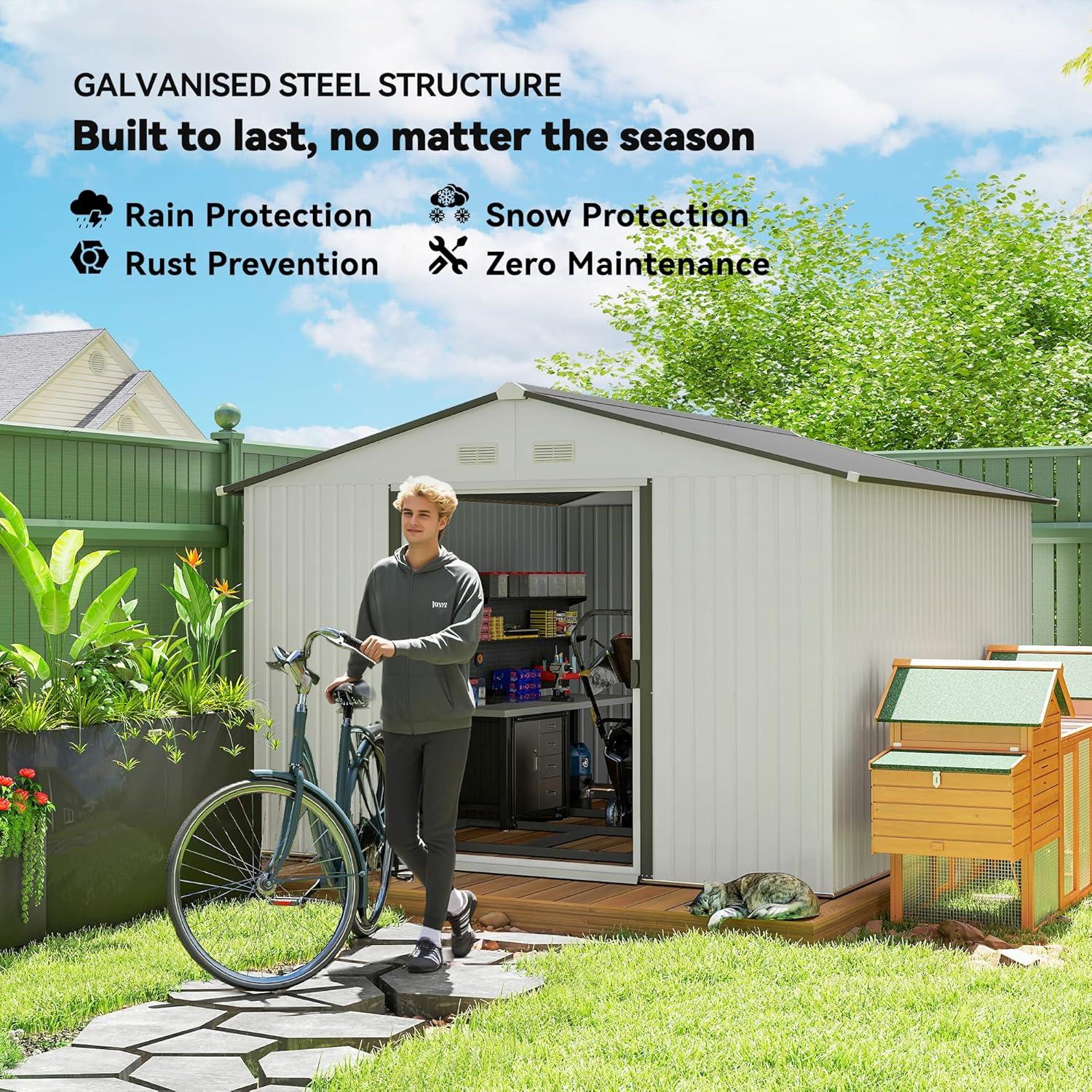 Outsunny Metal Storage Shed