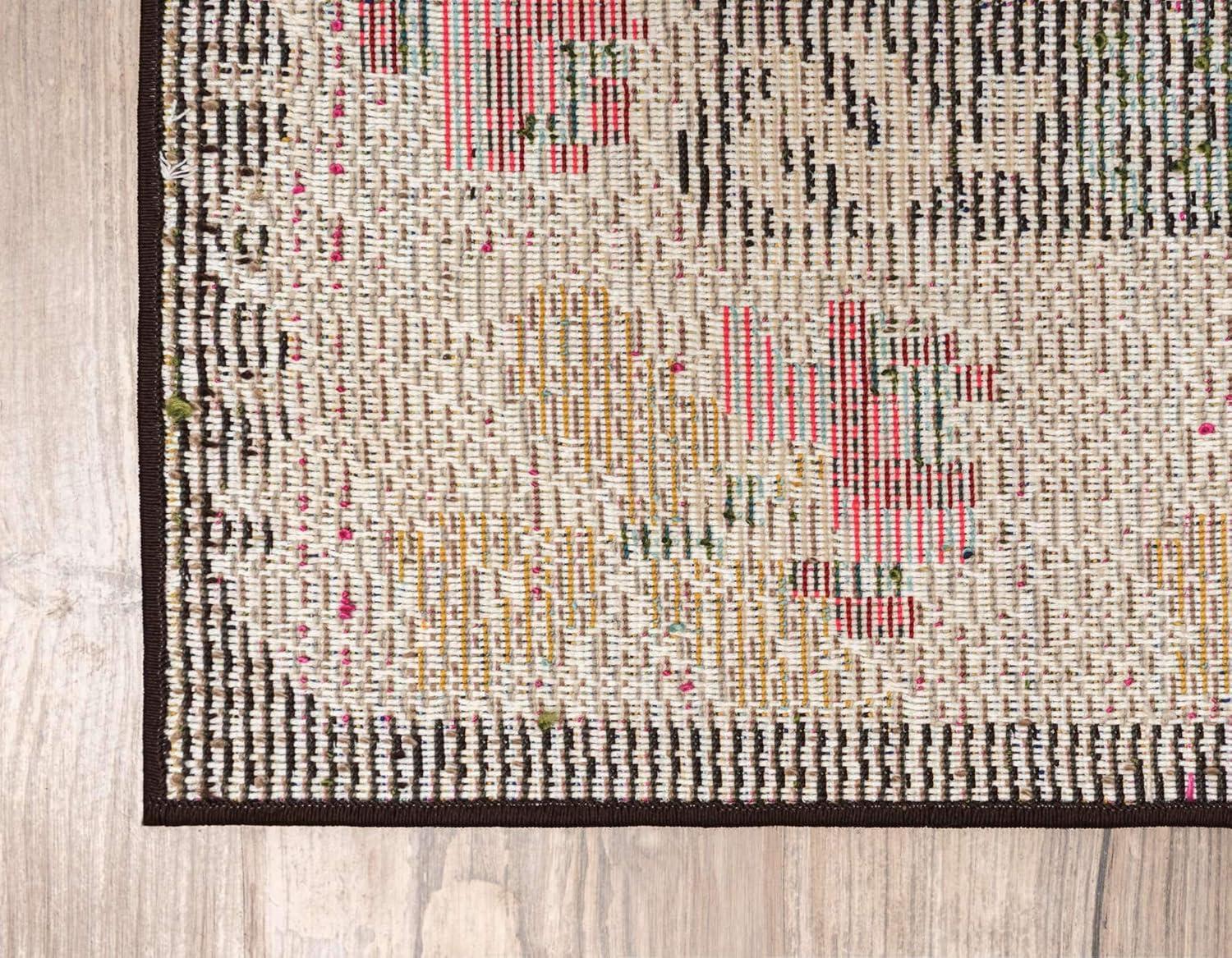 Unique Loom Sedona Collection Area Rug - Carlsbad (9' x 12' 2" Rectangle Multi/Beige)