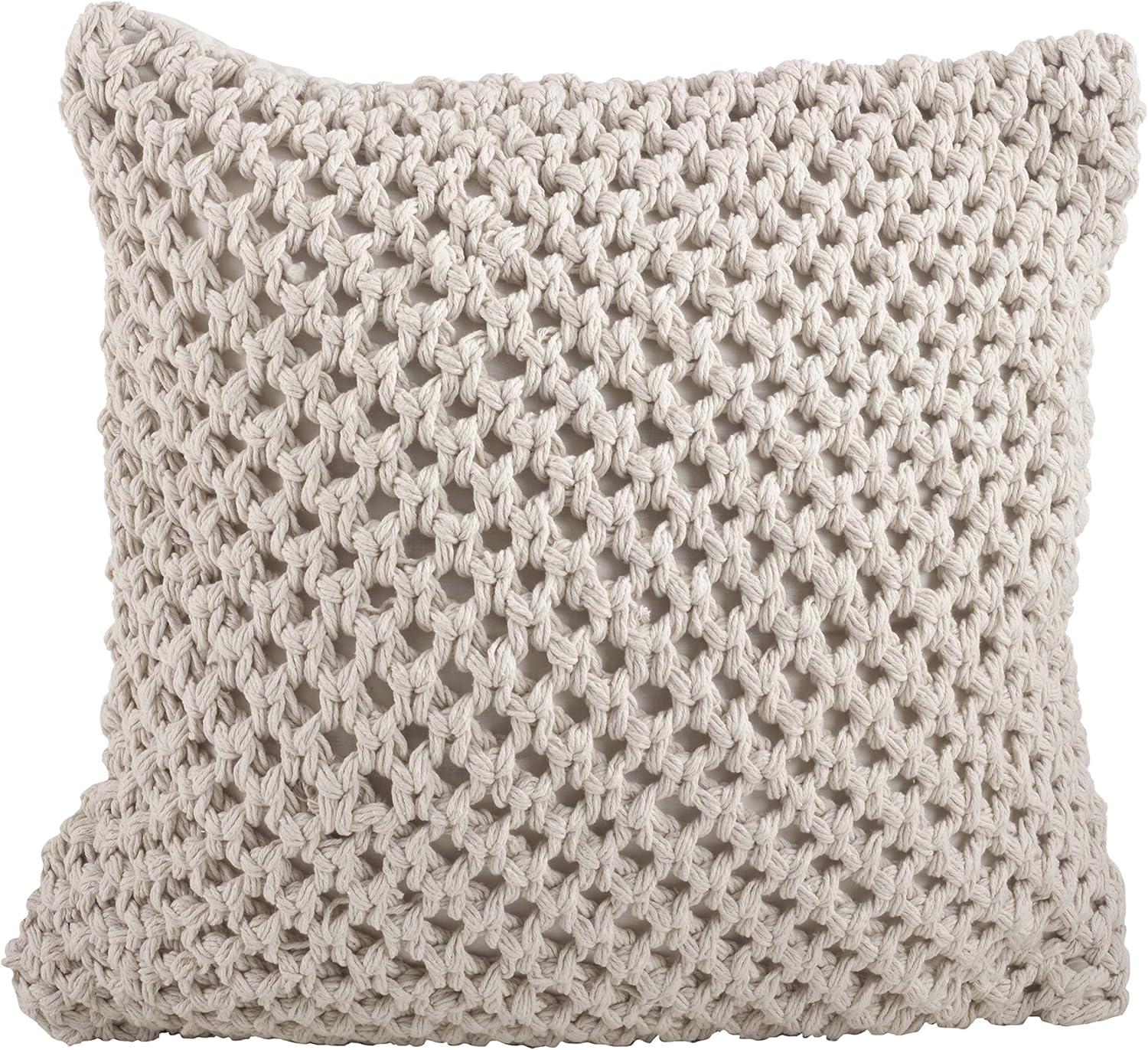 Sheridan Knitted Cotton Throw Pillow