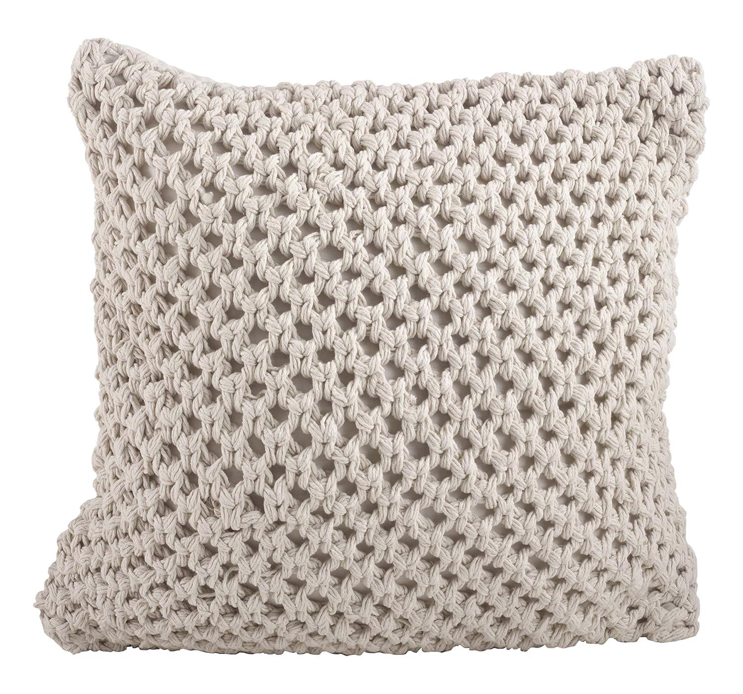 Sheridan Knitted Cotton Throw Pillow