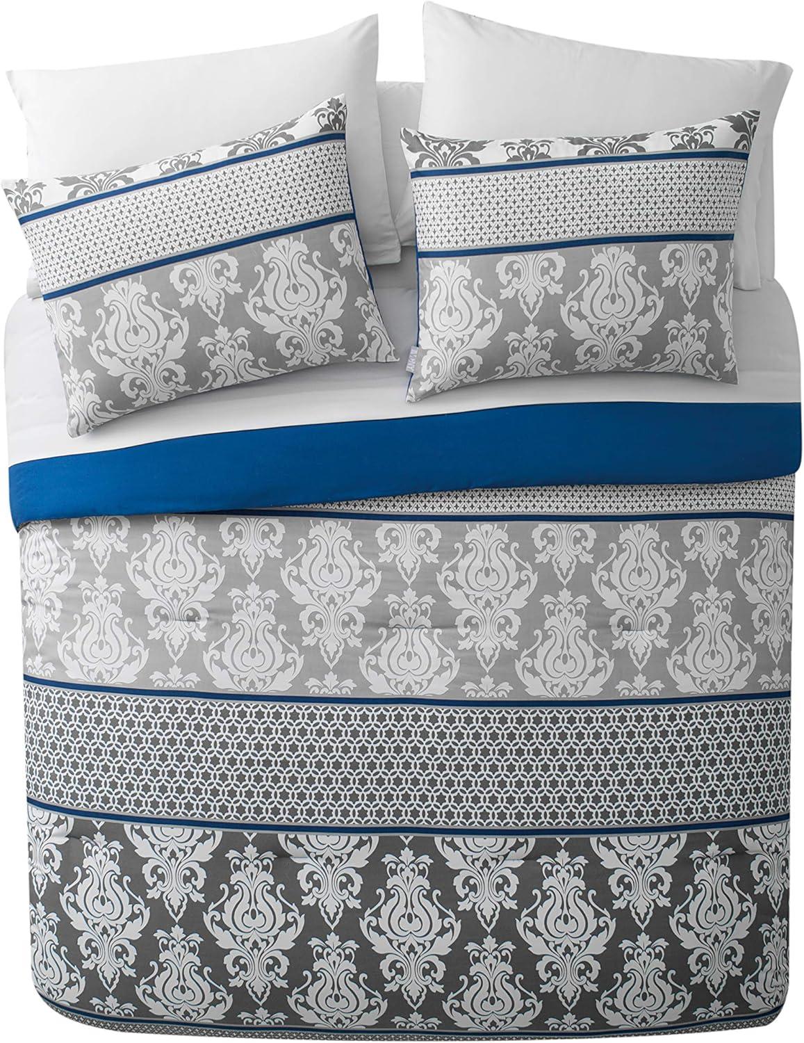 Beckham Bed in a Bag Comforter Set Blue - VCNY Home