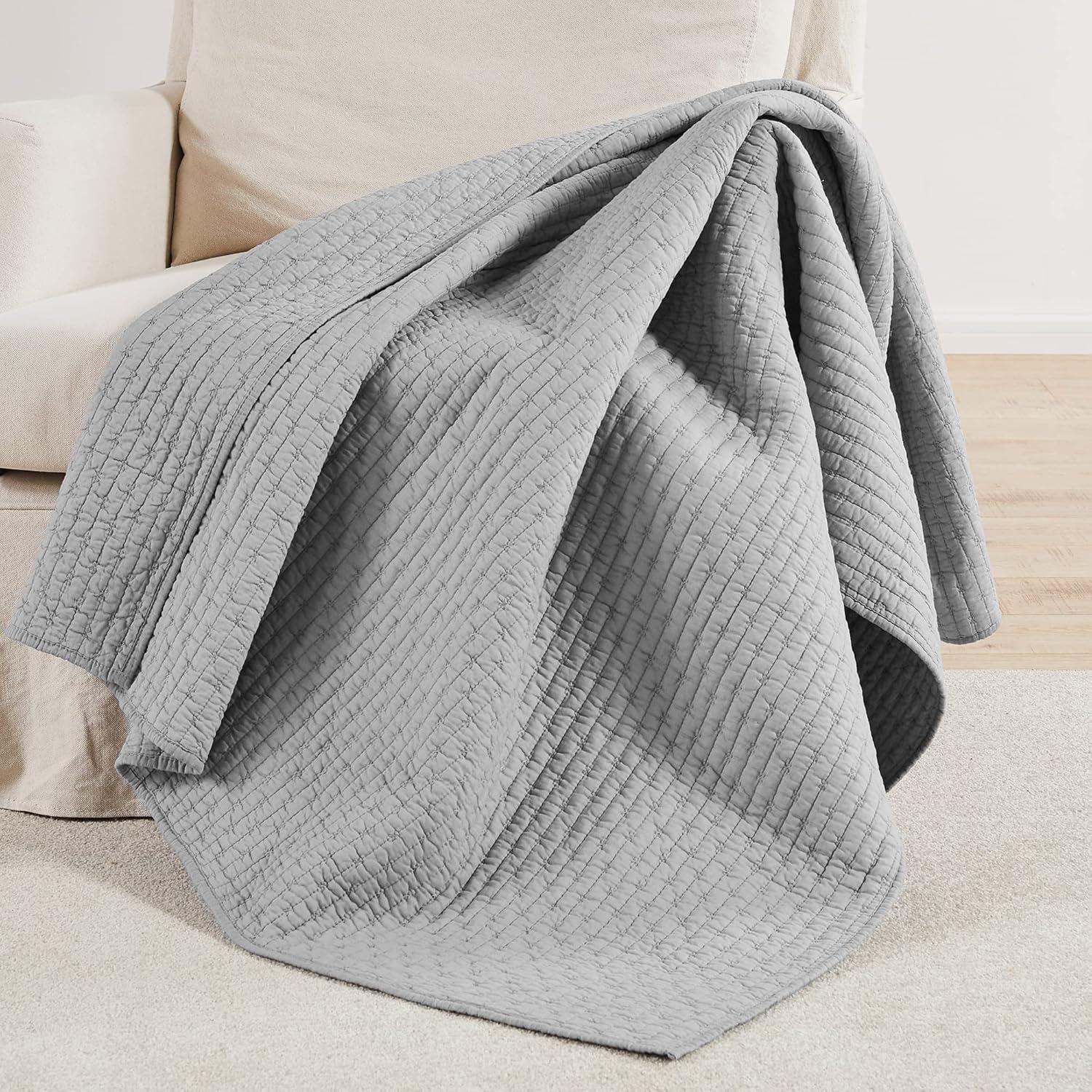 Cross Stitch Quilted Throw - Levtex Home