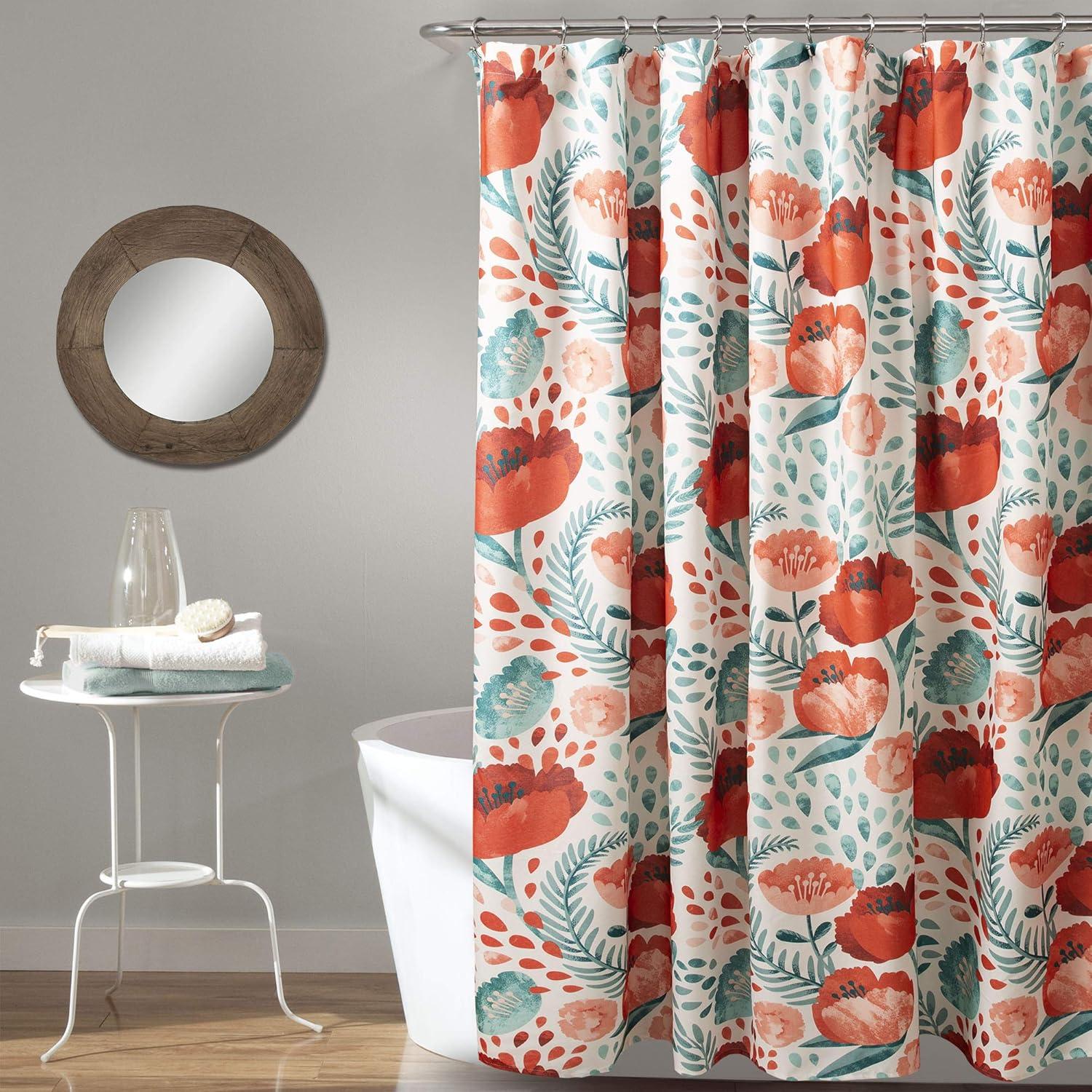 Poppy Garden Shower Curtain - Lush Décor