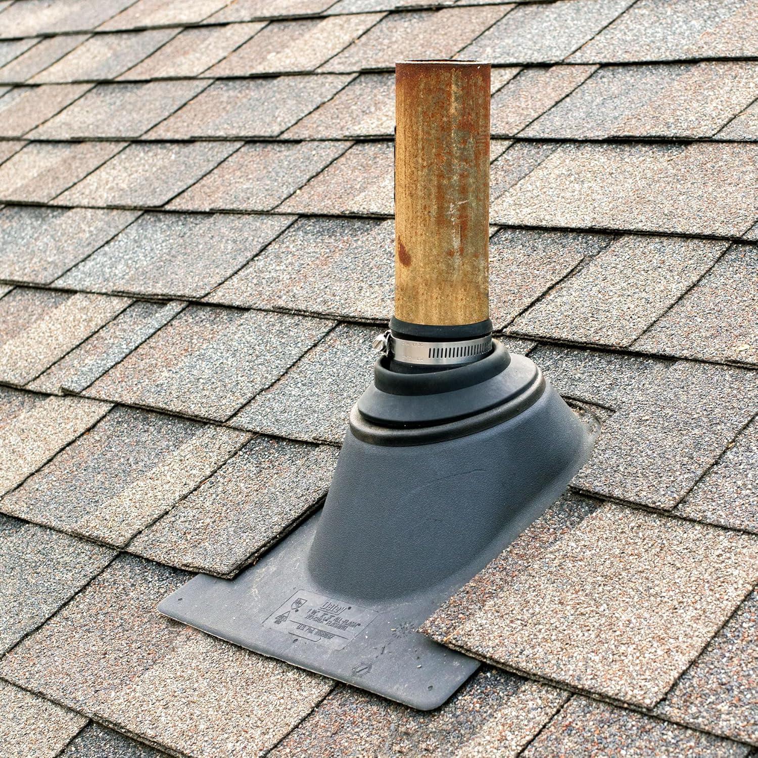 Bennington Roof Collar Repair Boot 2 Pack with Sealant Vent Flashing - Fits 1.5"-2" Pipe, Made in The USA