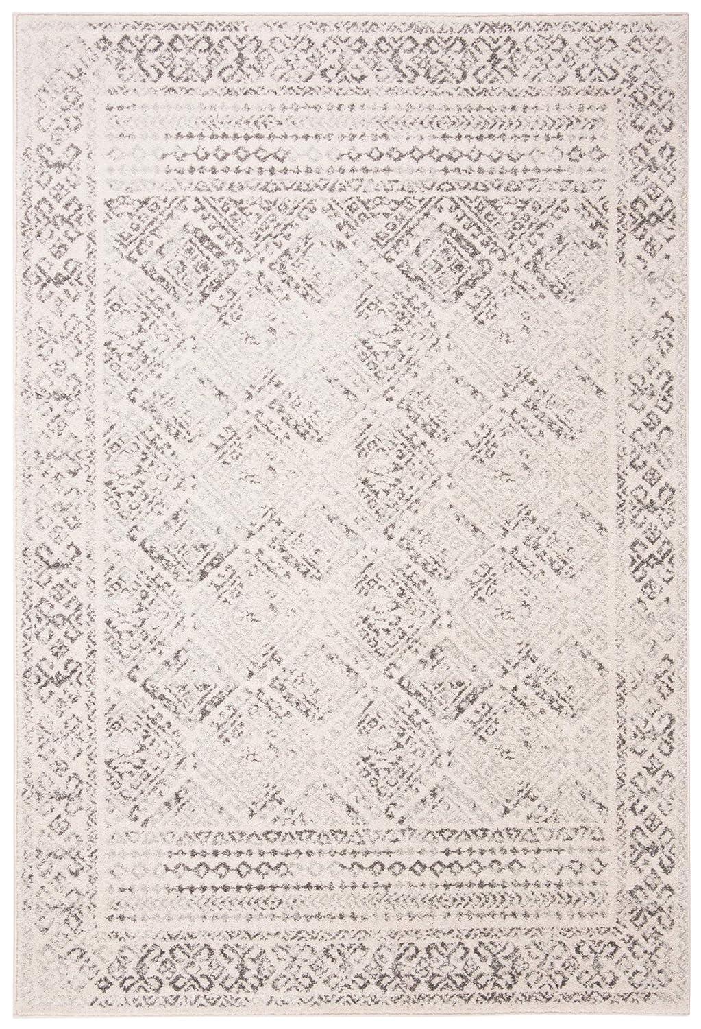 Tulum TUL264 Power Loomed Indoor Area Rug - Ivory/Grey - 6'x9' - Safavieh