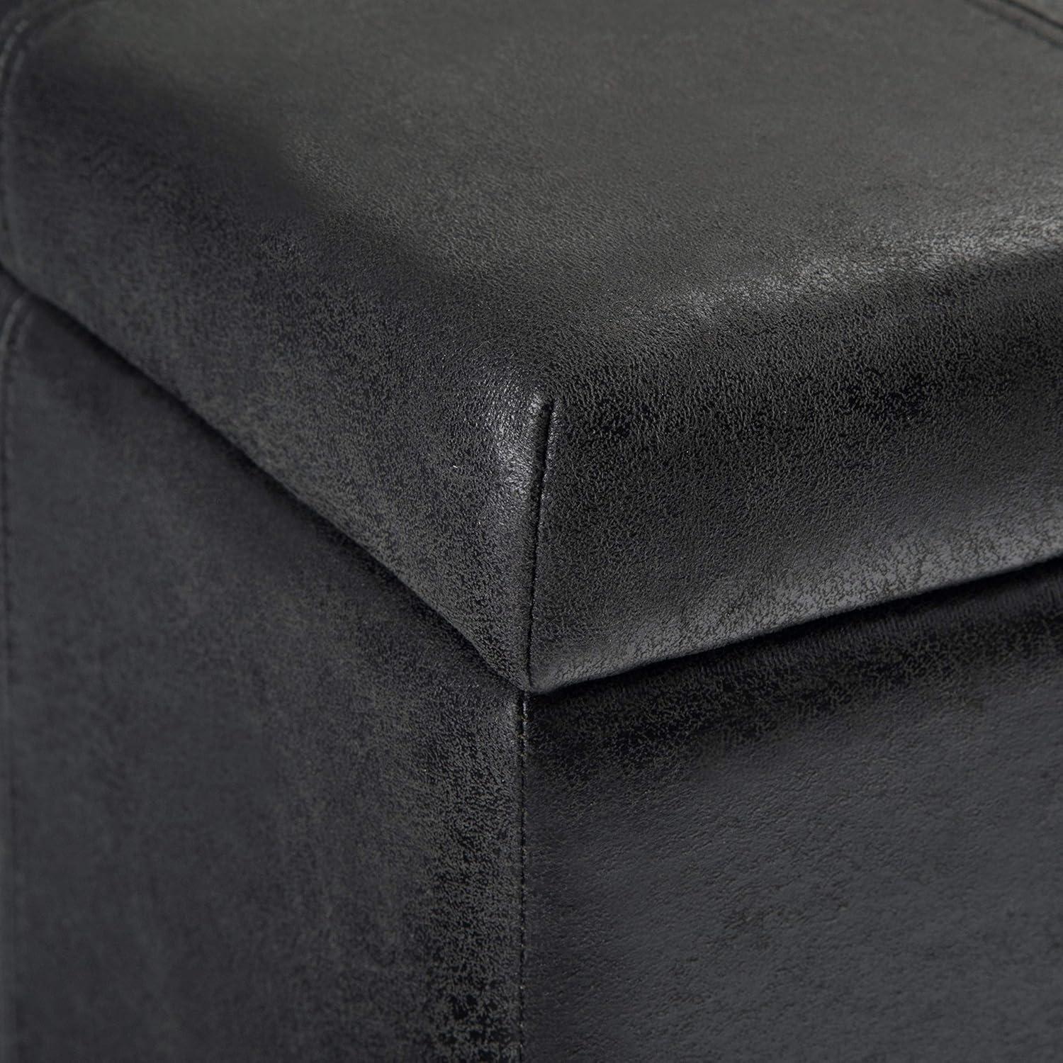 Simpli Home Dover Storage Ottoman Bench,Assembled
