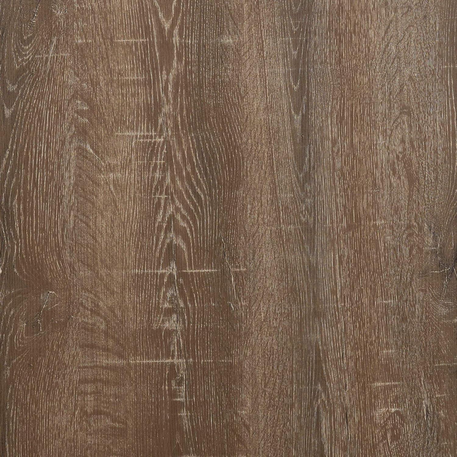 Household Essentials Jamestown Round End Table White: Modern Minimalist, Iron Frame, Particle Board Top