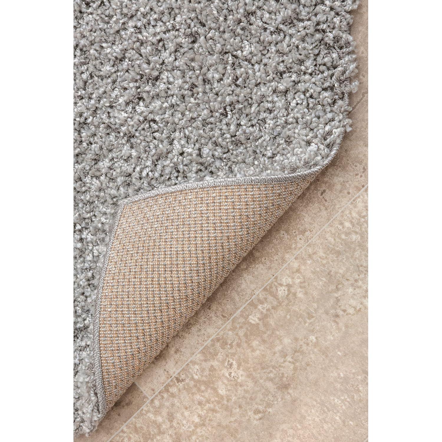 6'7"x9' Shag Area Rug Gray - nuLOOM