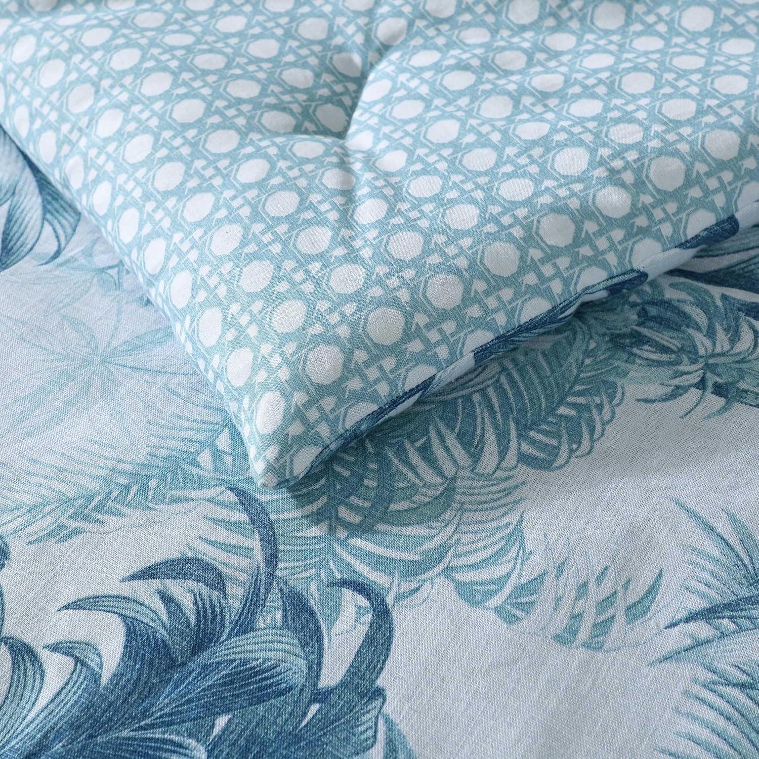 Tommy Bahama Home Tommy Bahama Legacy Palms Cotton Reversible Blue Comforter Set