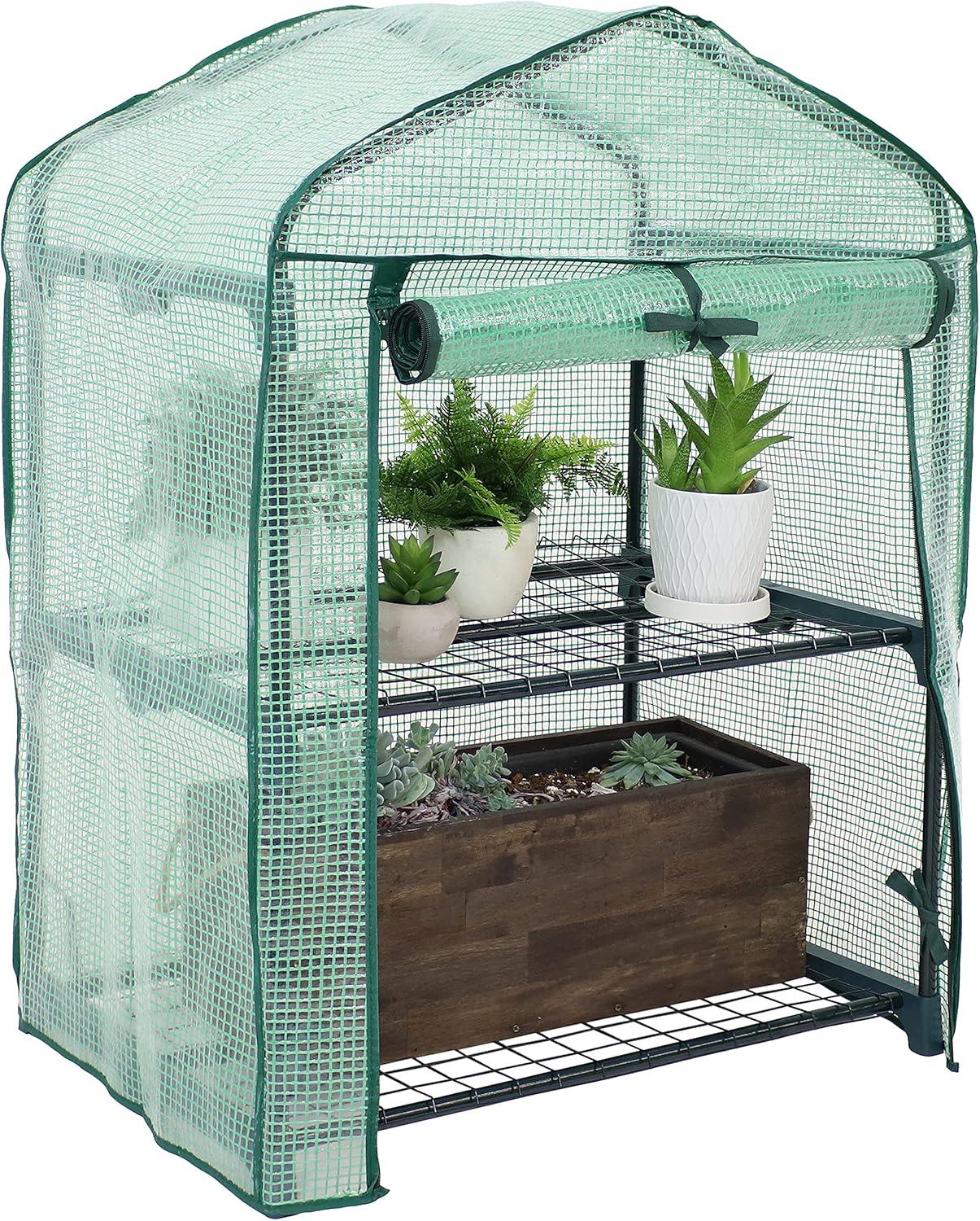 26.5" W x 19" D Growing Rack Greenhouse