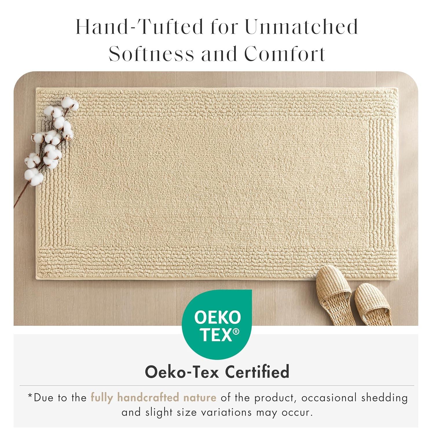 Madison Park Signature Splendor 100% Cotton Tufted 3000 GSM Reversible Bath Rug