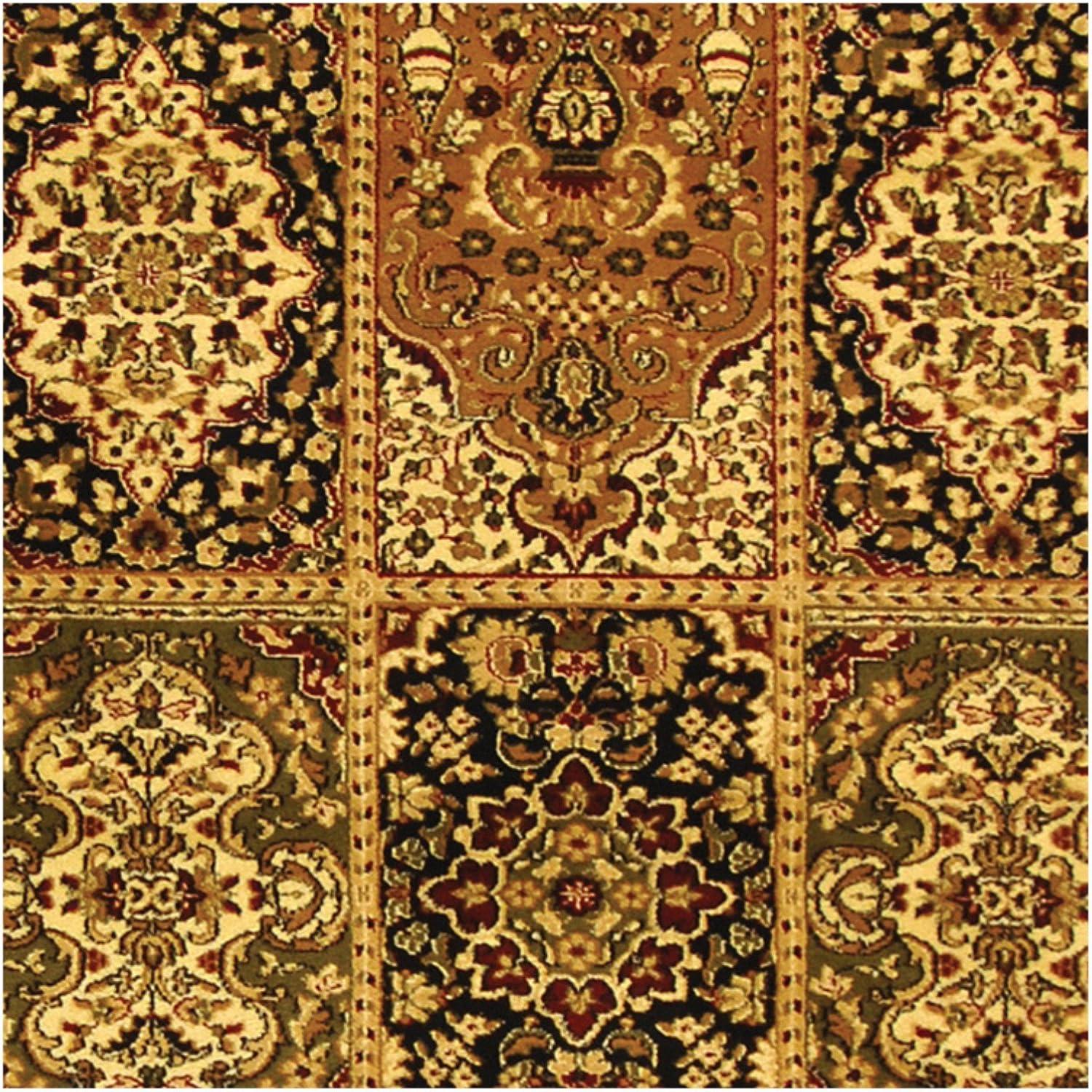 Lyndhurst LNH217 Power Loomed Area Rug - Multi/Green - 5'3"x7'6" - Safavieh.