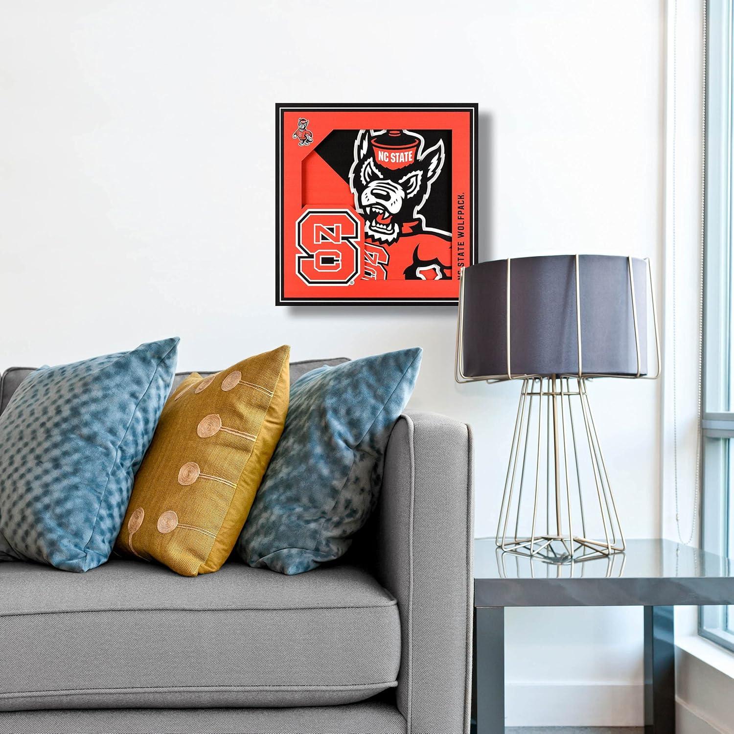YouTheFan NCAA NC State Wolfpack 12 x 12 Wall Art