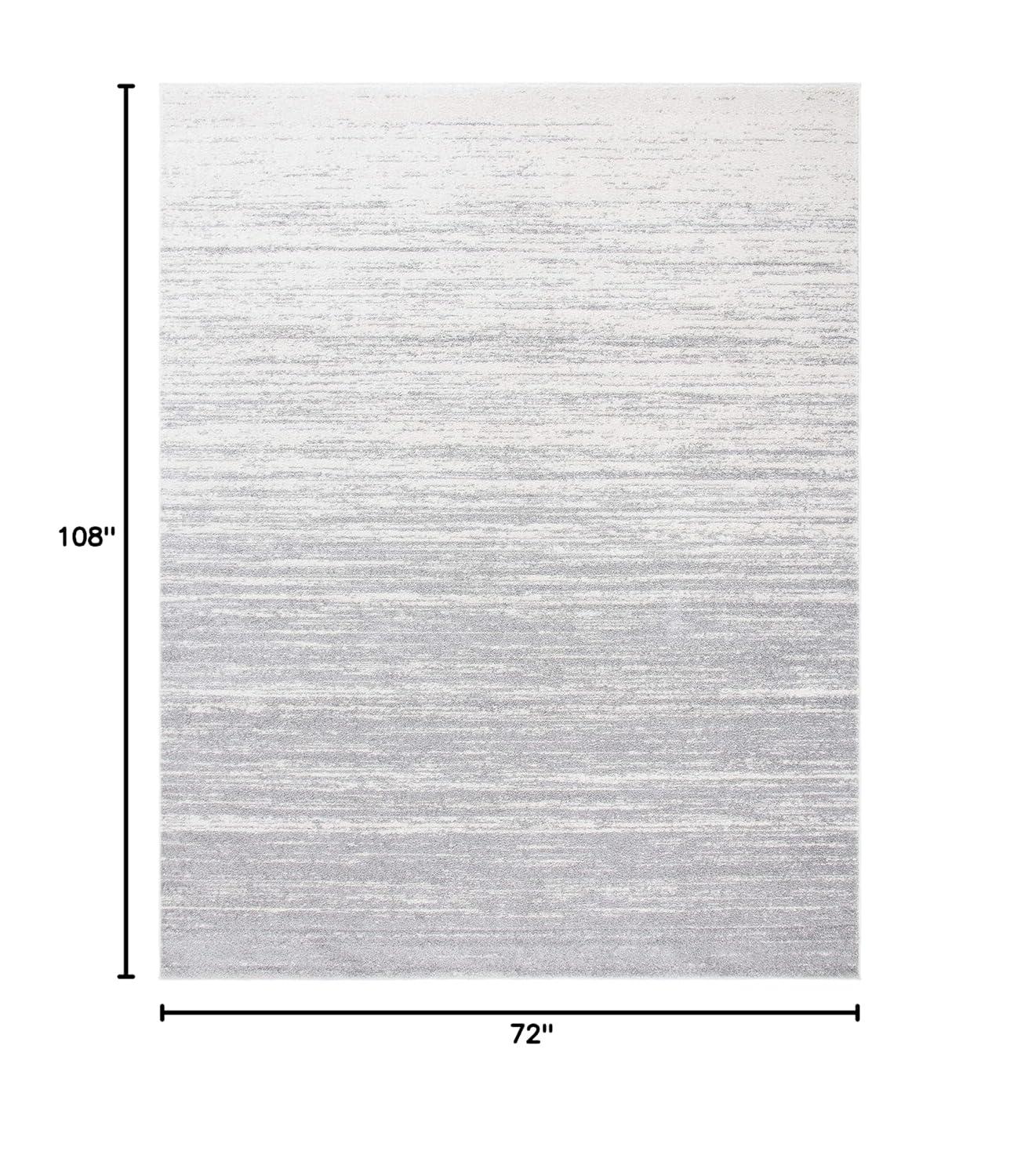 Adirondack ADR113 Machine Made Indoor Area Rug - Light Grey/Grey - 6'x9' - Safavieh