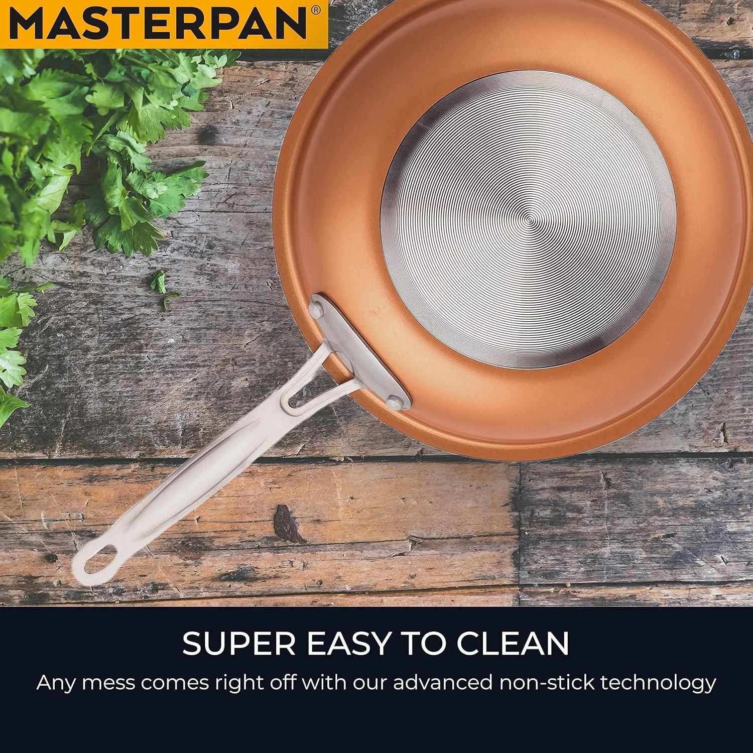 Masterpan Fry Pan, Copper Color Ceramic Non-Stick Coating