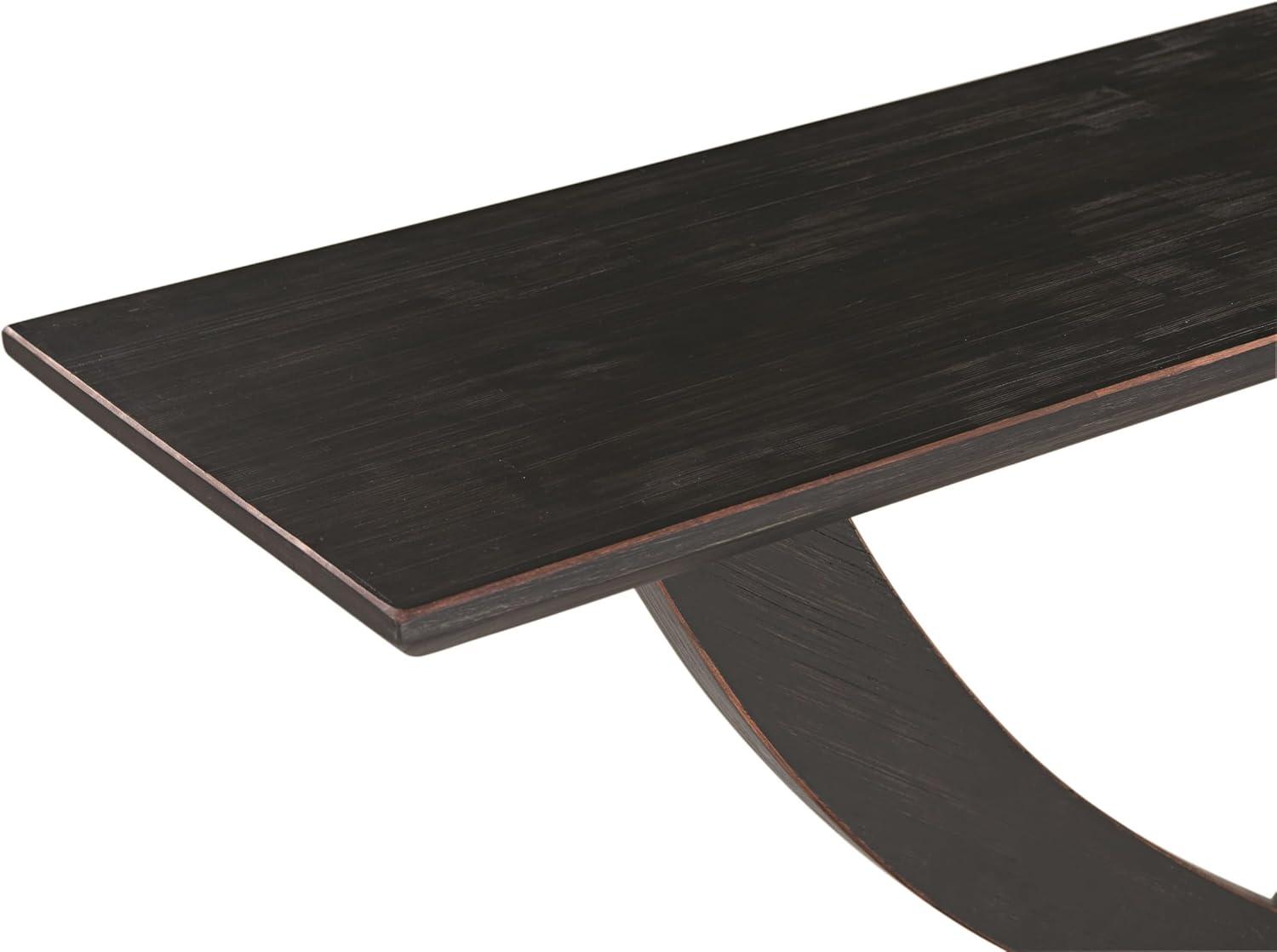 Rasmus Console Table Black Charcoal - Boraam: Acacia Wood, Hallway Display, Rubberwood Frame