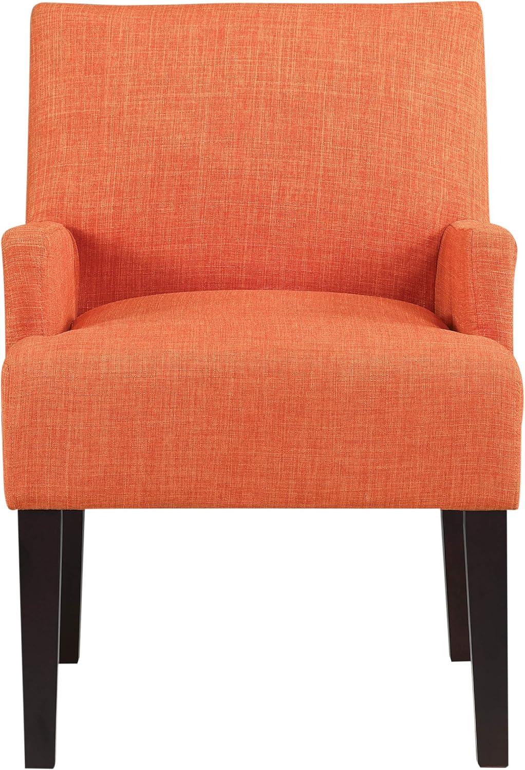Main Street Guest Chair Tangerine - OSP Home Furnishings: Polyester Upholstery, Wood Frame, Modern Style