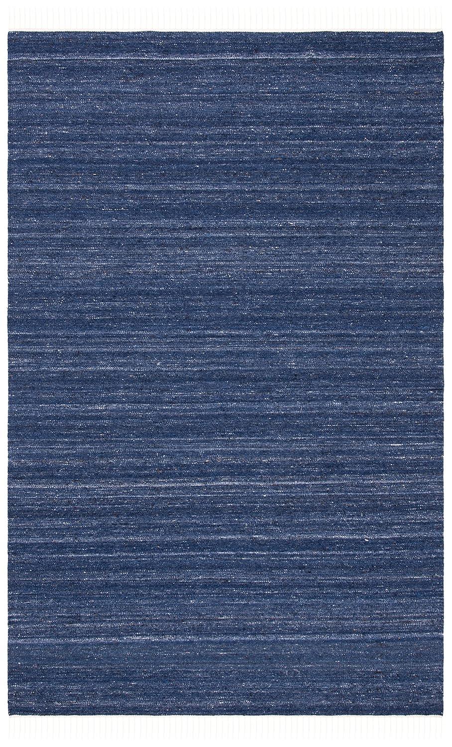 Kilim KLM551 Hand Loomed Area Rug - Navy/Blue - 5'x8' - Safavieh.