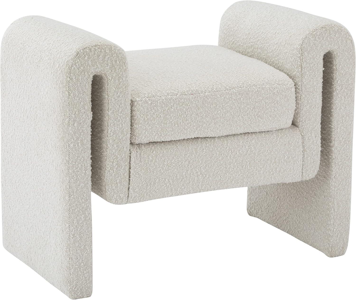 Hobel Boucle Fabric Upholstered Bench