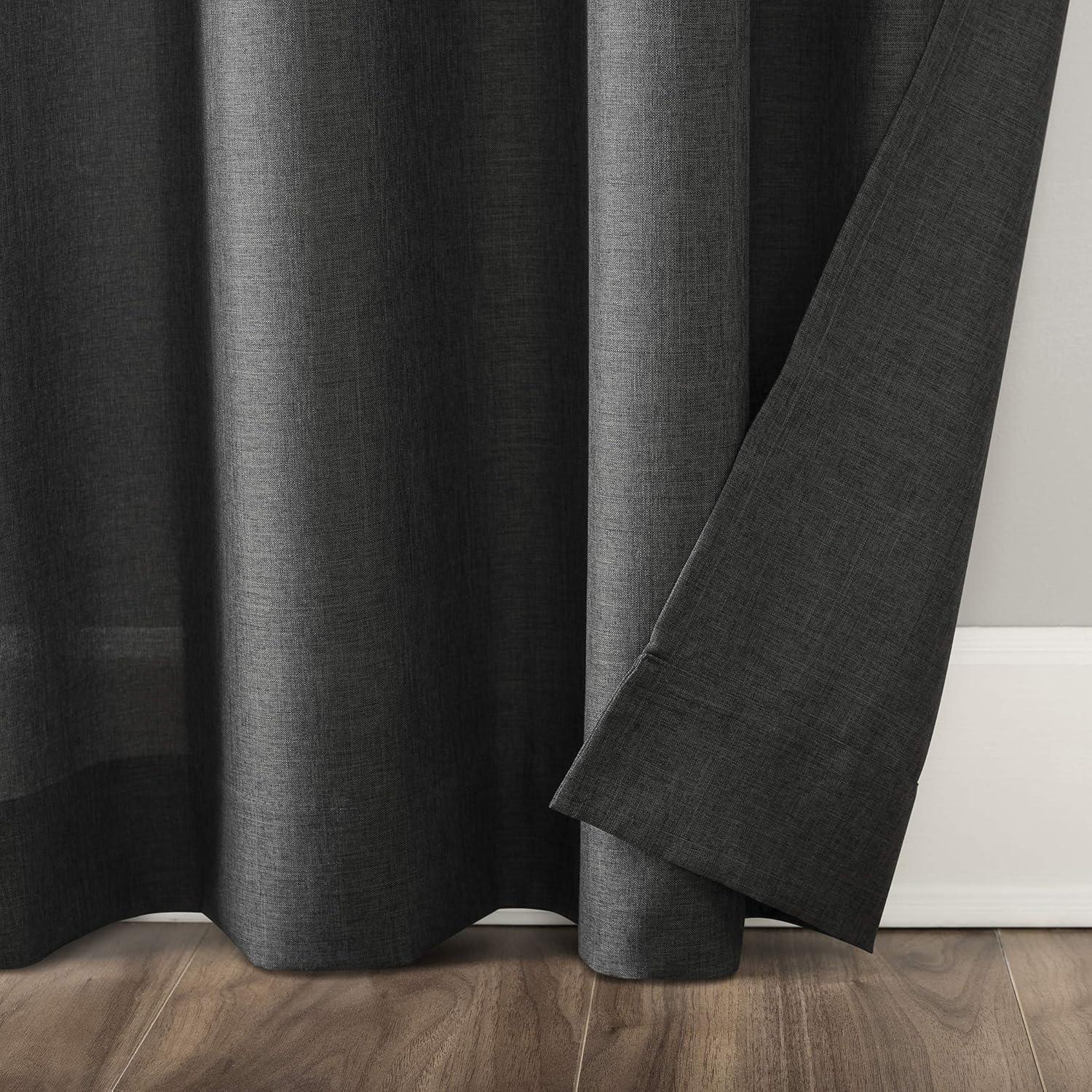 No. 918 Light Filtering Semi-Sheer Joshua Heathered Texture Tab Top Curtain Panel